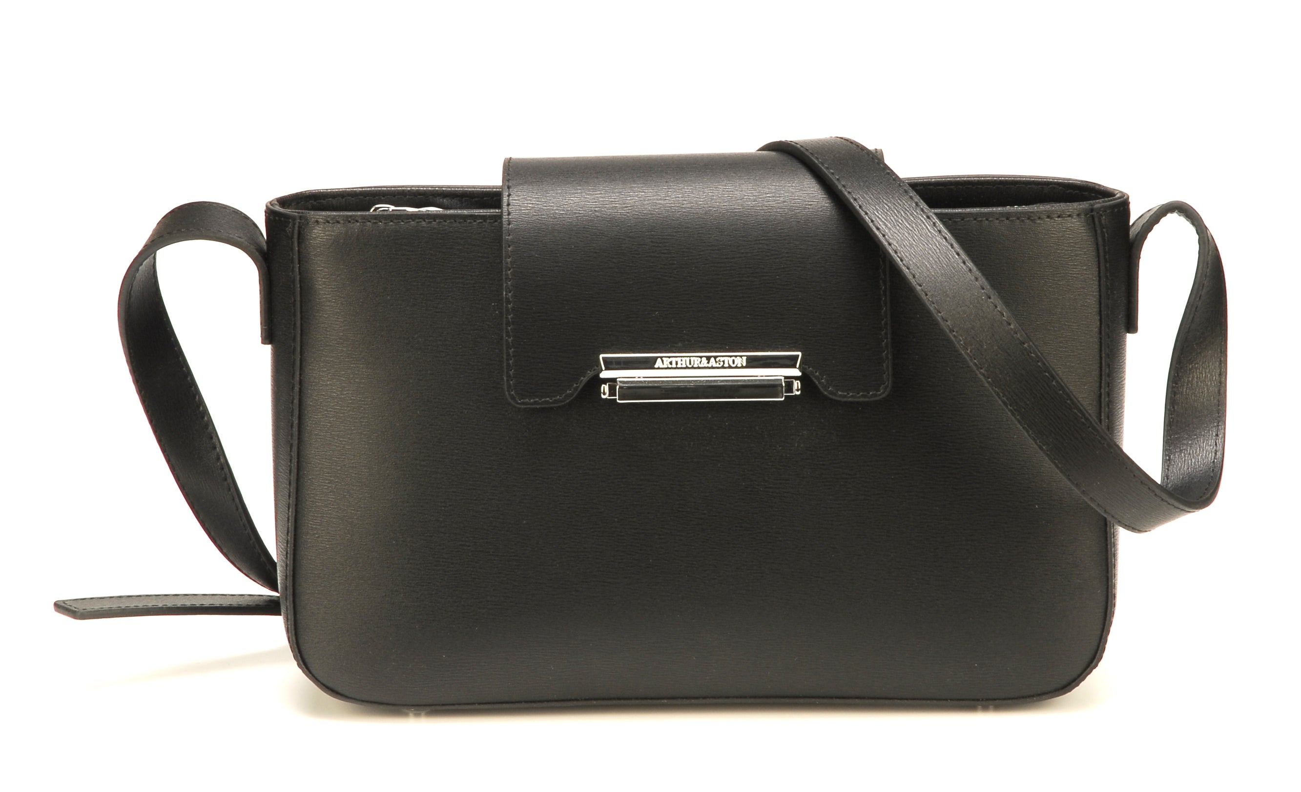 Pochette bandoulière croûte de cuir Elizabeth