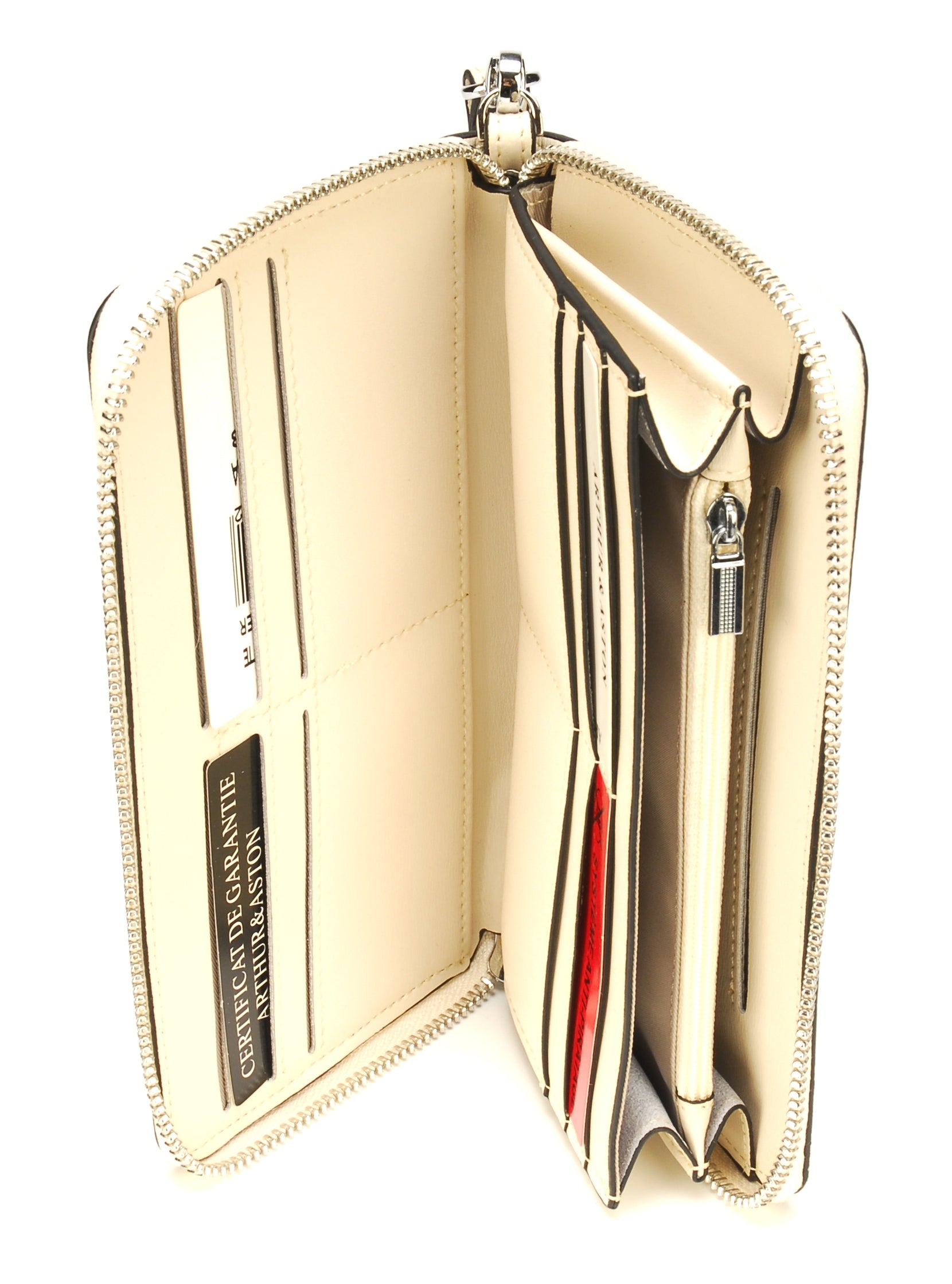 Portefeuille croûte de cuir Elizabeth