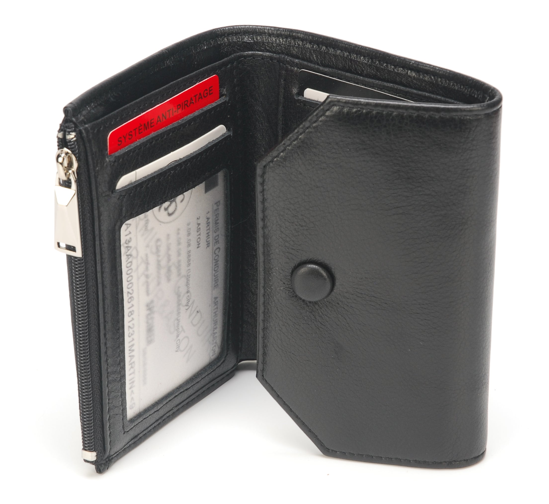 Porte-monnaie Juliette en cuir de buffle