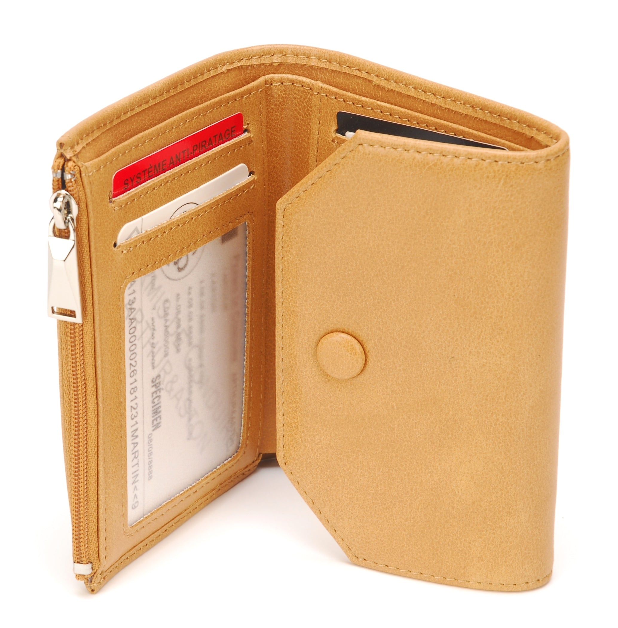 Porte-monnaie Juliette en cuir de buffle