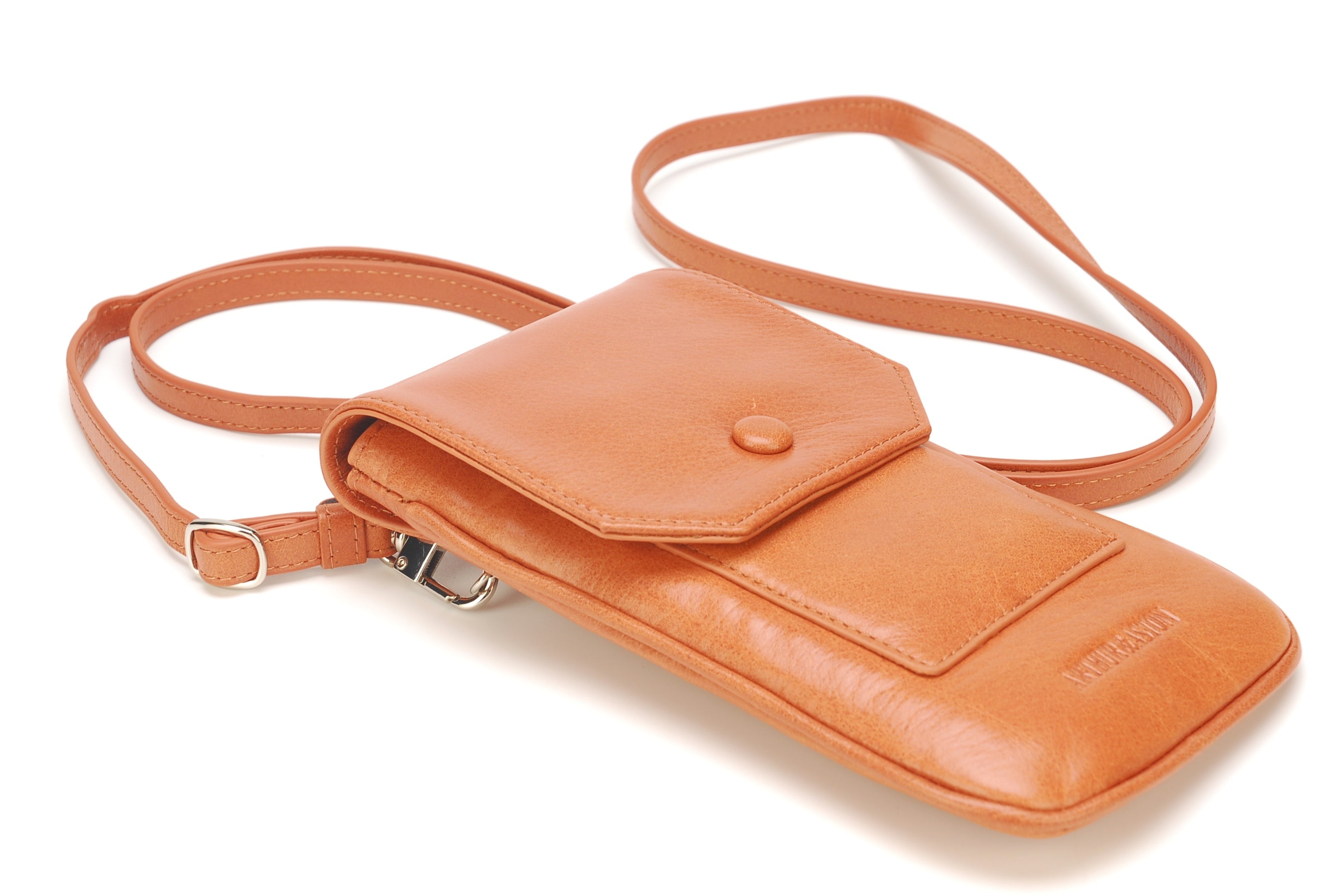 Buffalo leather phone pouch