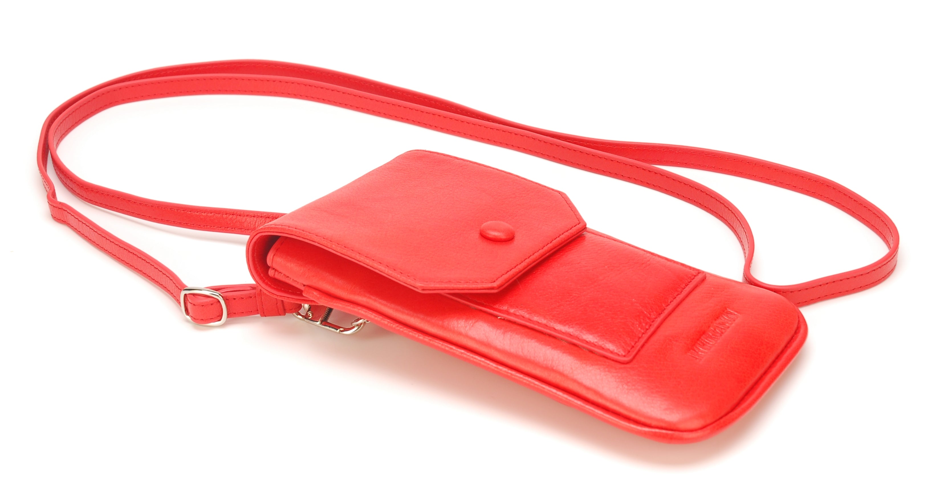 Buffalo leather phone pouch