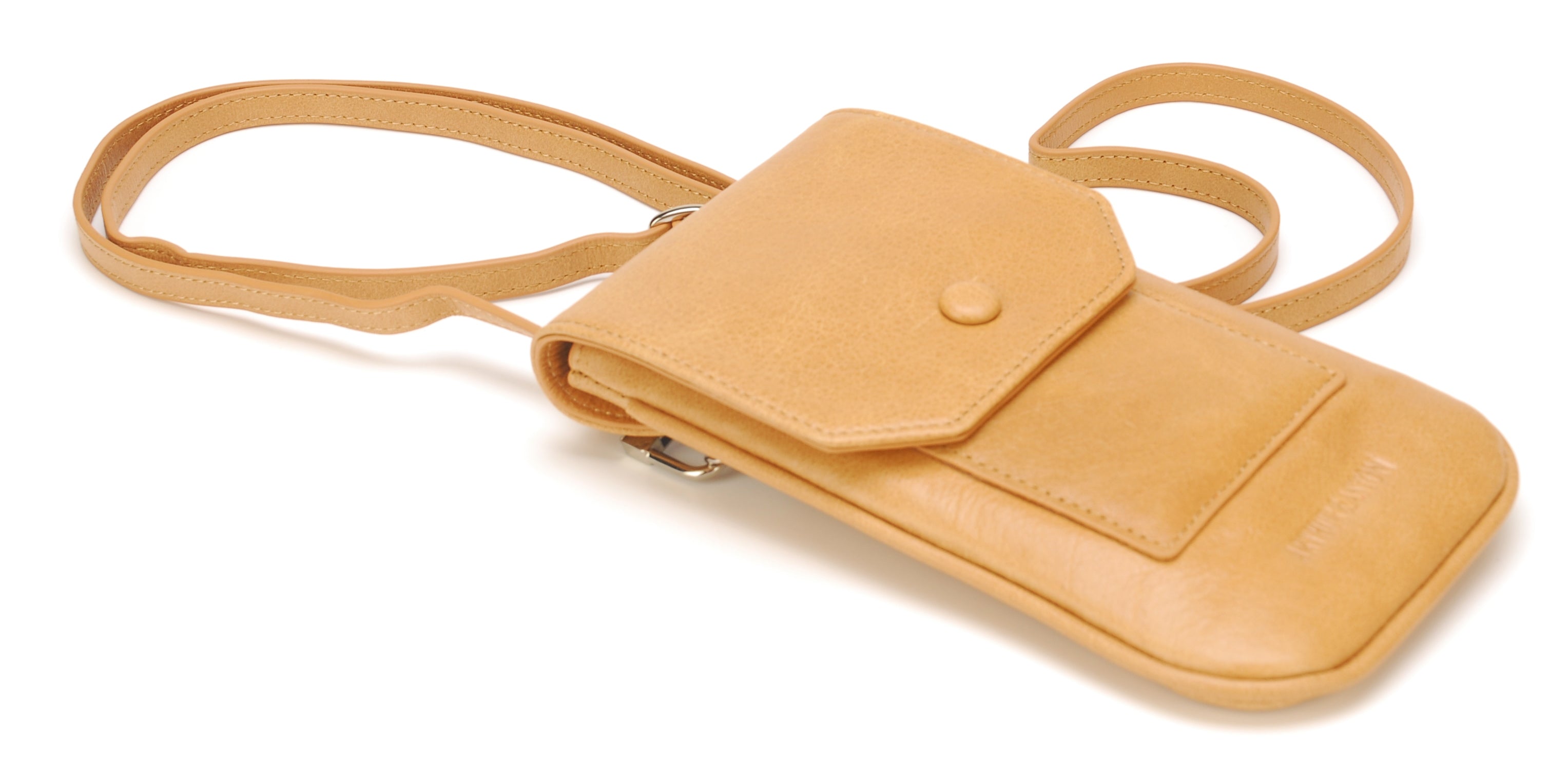 Buffalo leather phone pouch