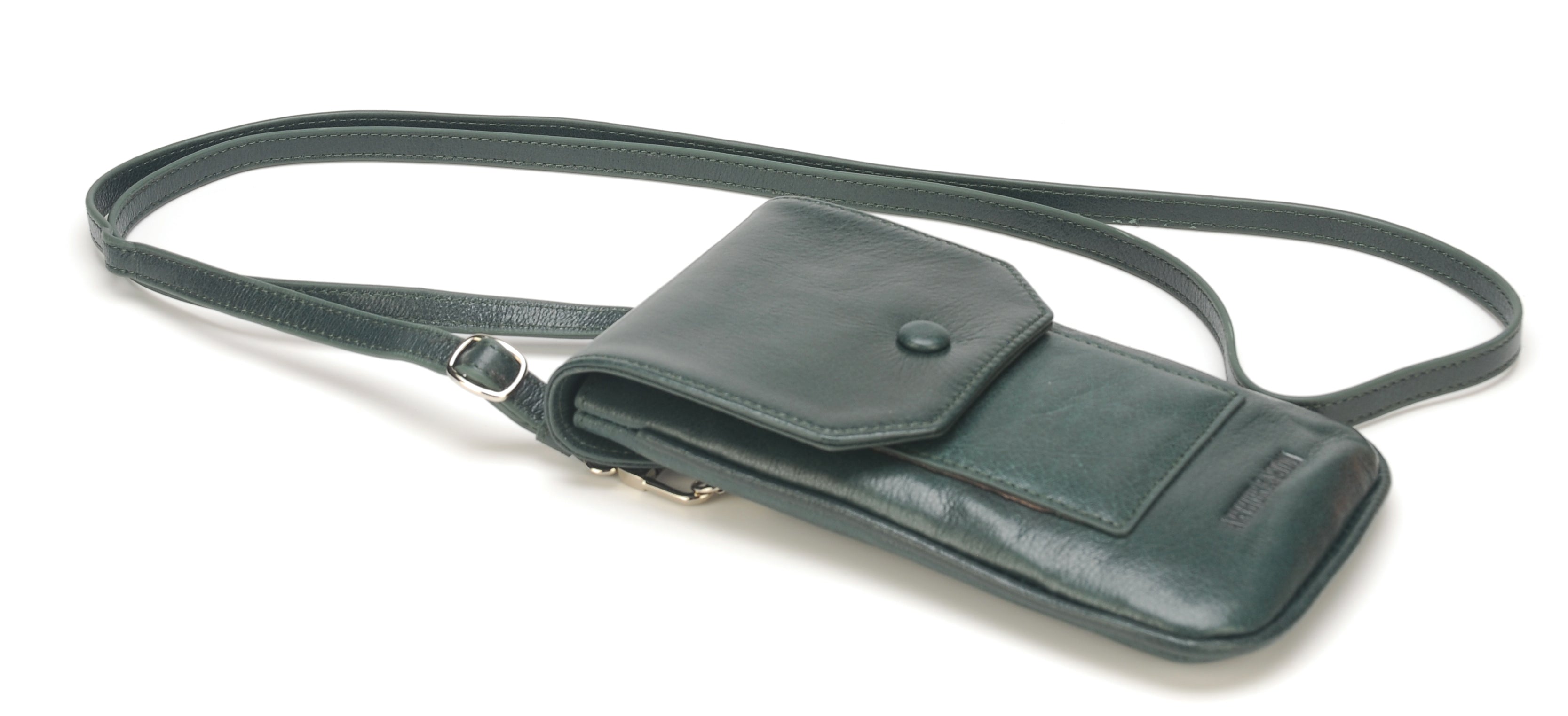 Buffalo leather phone pouch