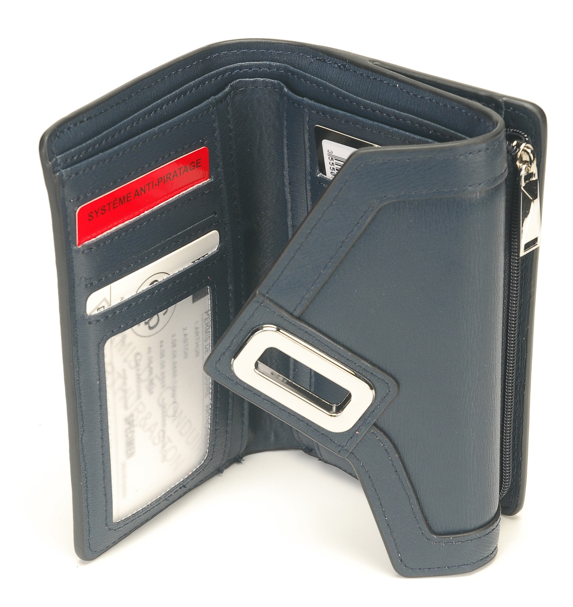 Portefeuille Suzanne croute de cuir