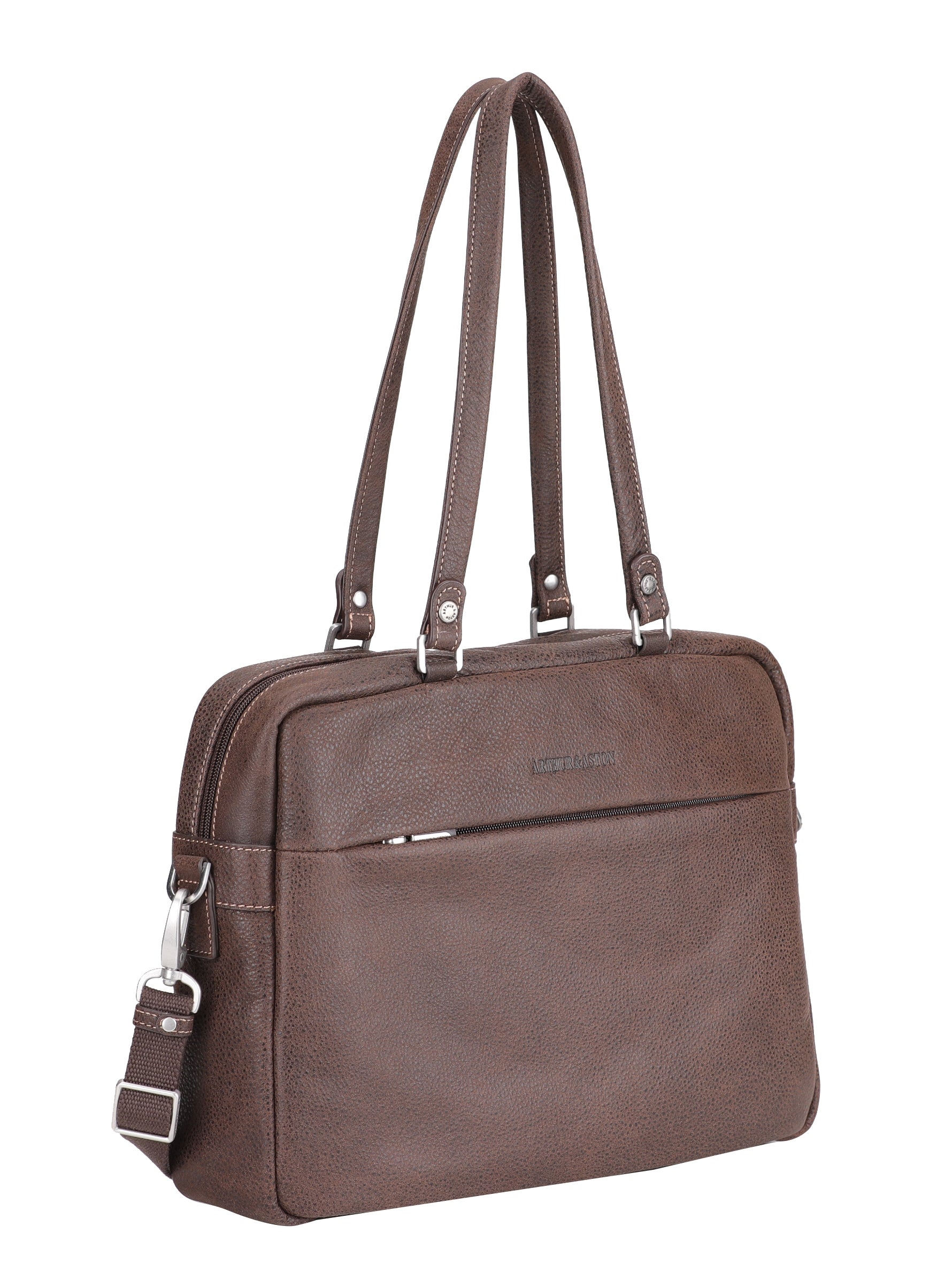 Cristiano shopping bag in destroyed leather