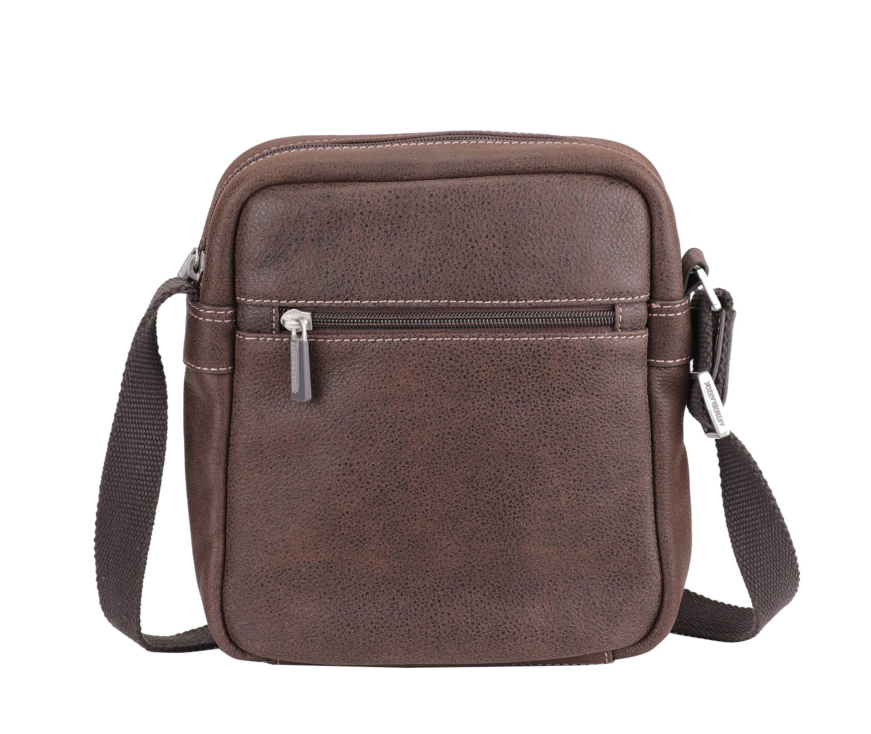 Cristiano destroyed leather crossbody bag