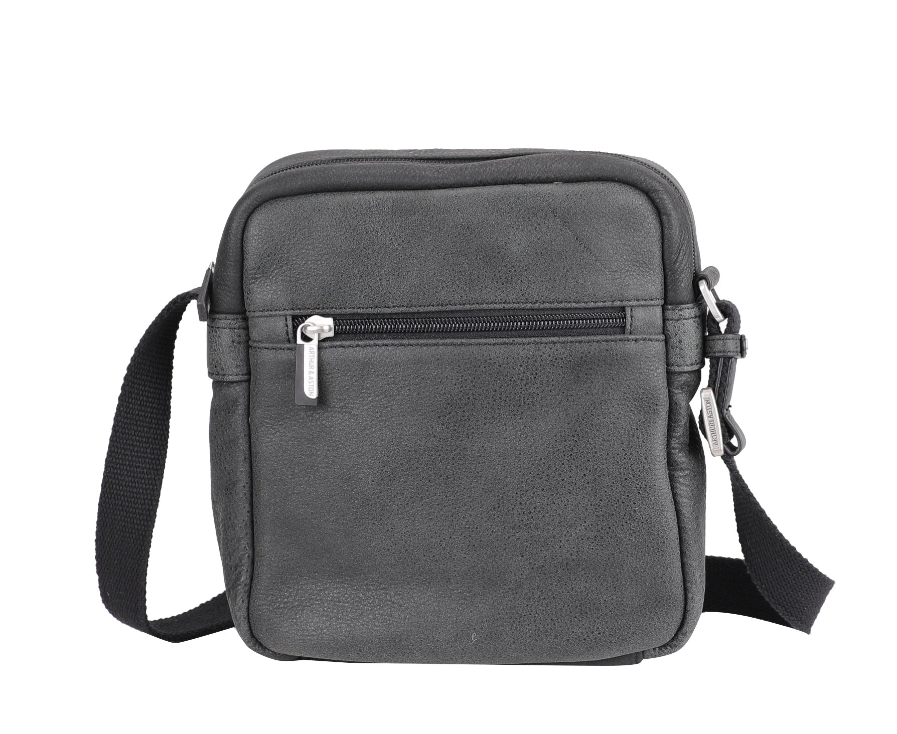 Cristiano destroyed leather crossbody bag