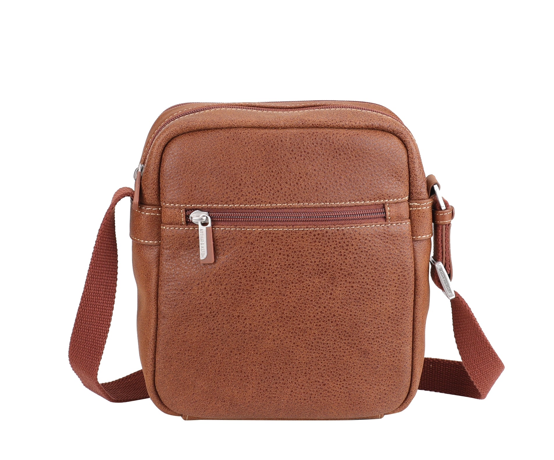 Cristiano destroyed leather crossbody bag