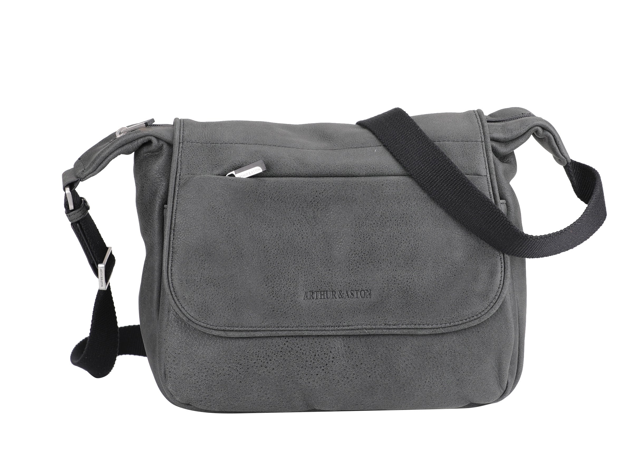 Cristiano destroyed leather flap crossbody bag