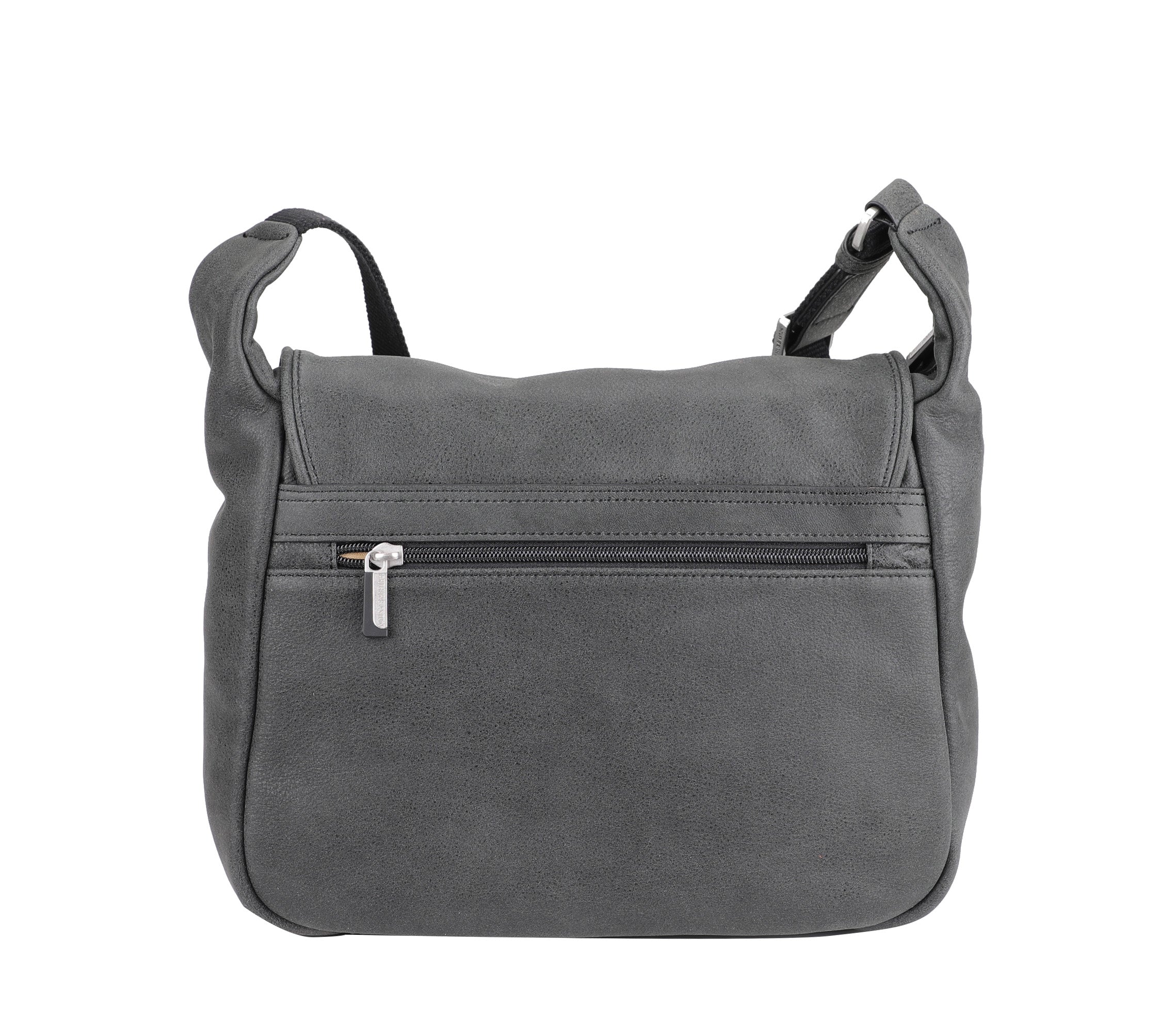 Cristiano destroyed leather flap crossbody bag