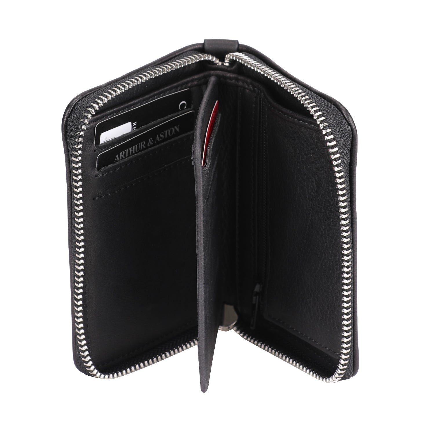 Tiago Leather Zipped Wallet