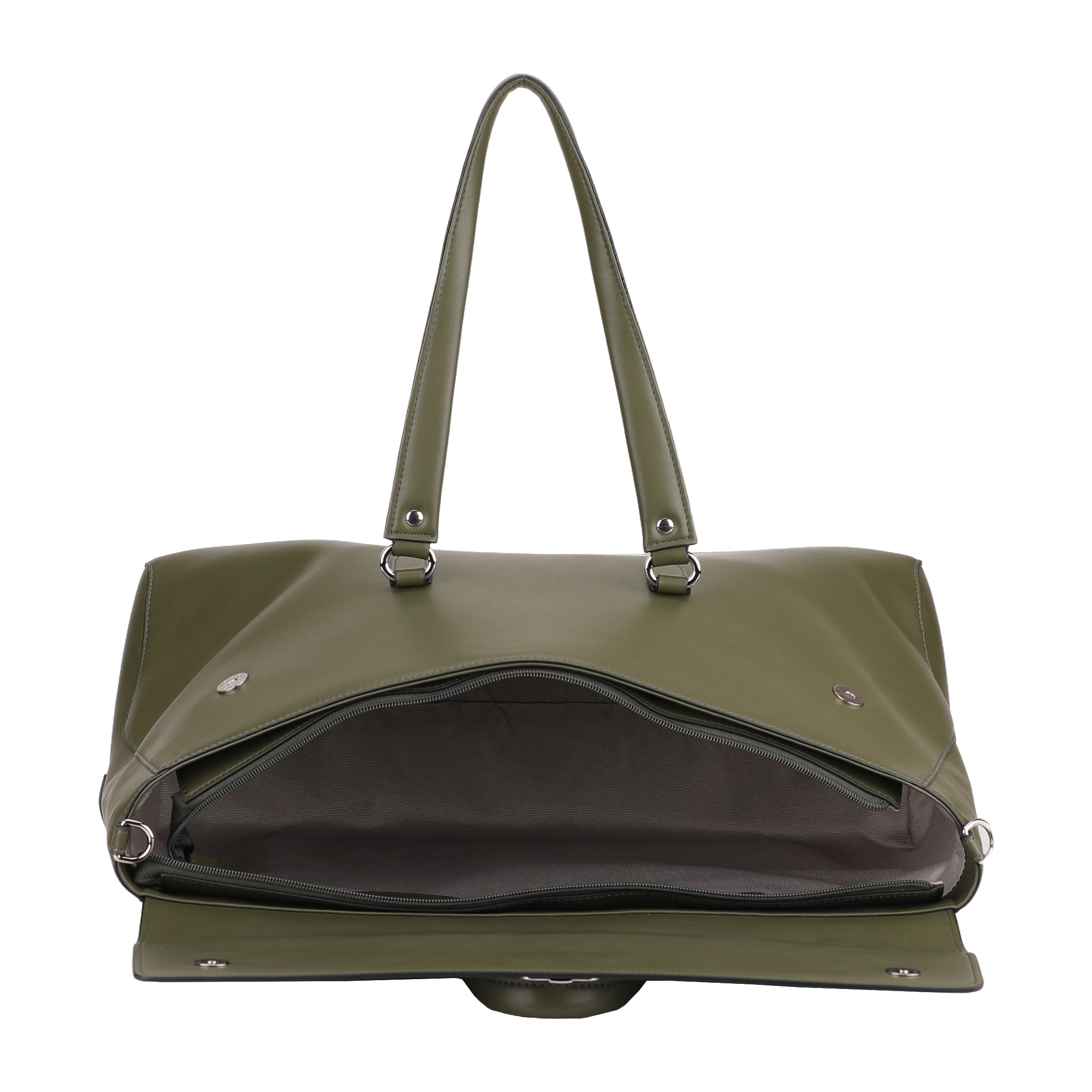 Jeanne split leather travel bag