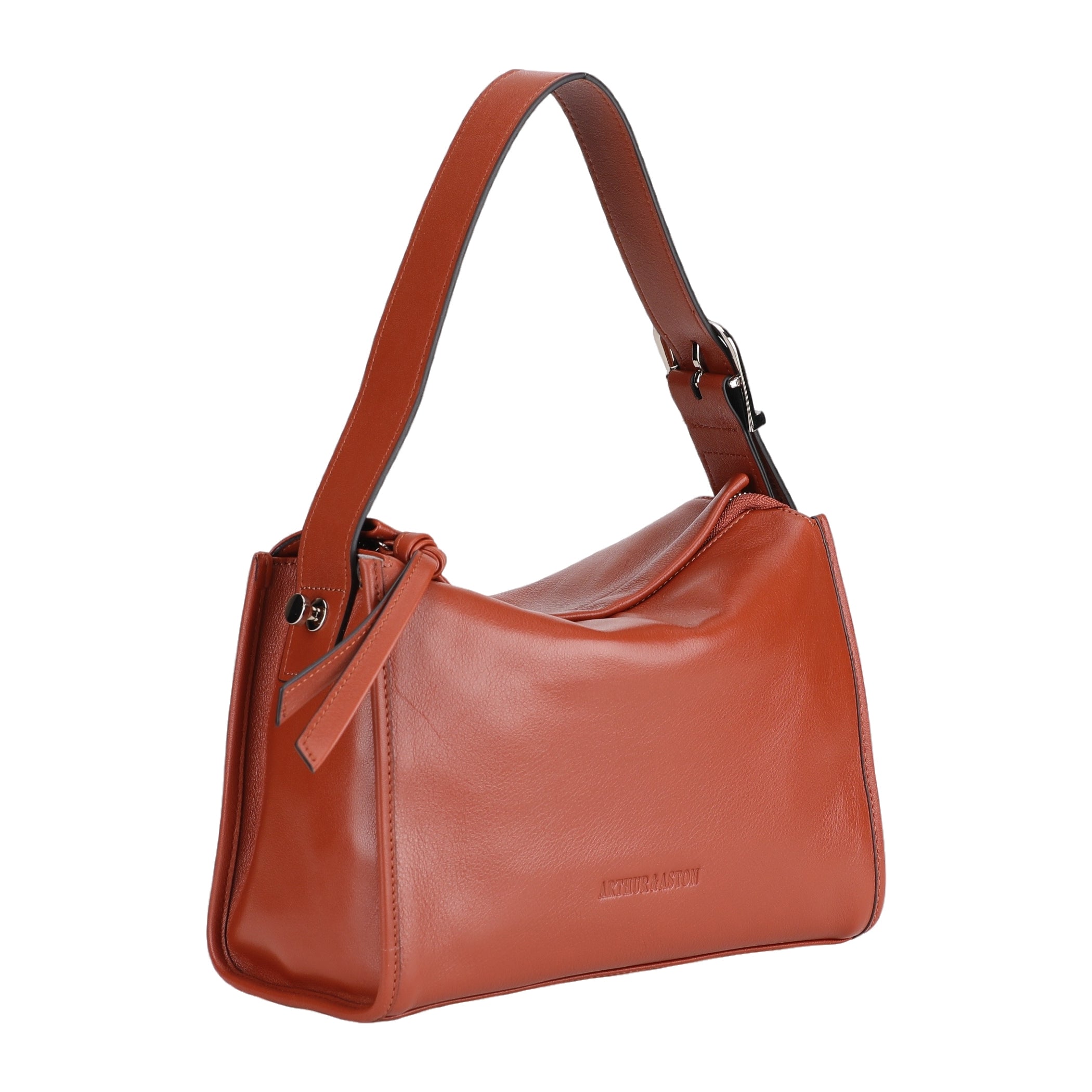 Penny leather shoulder bag