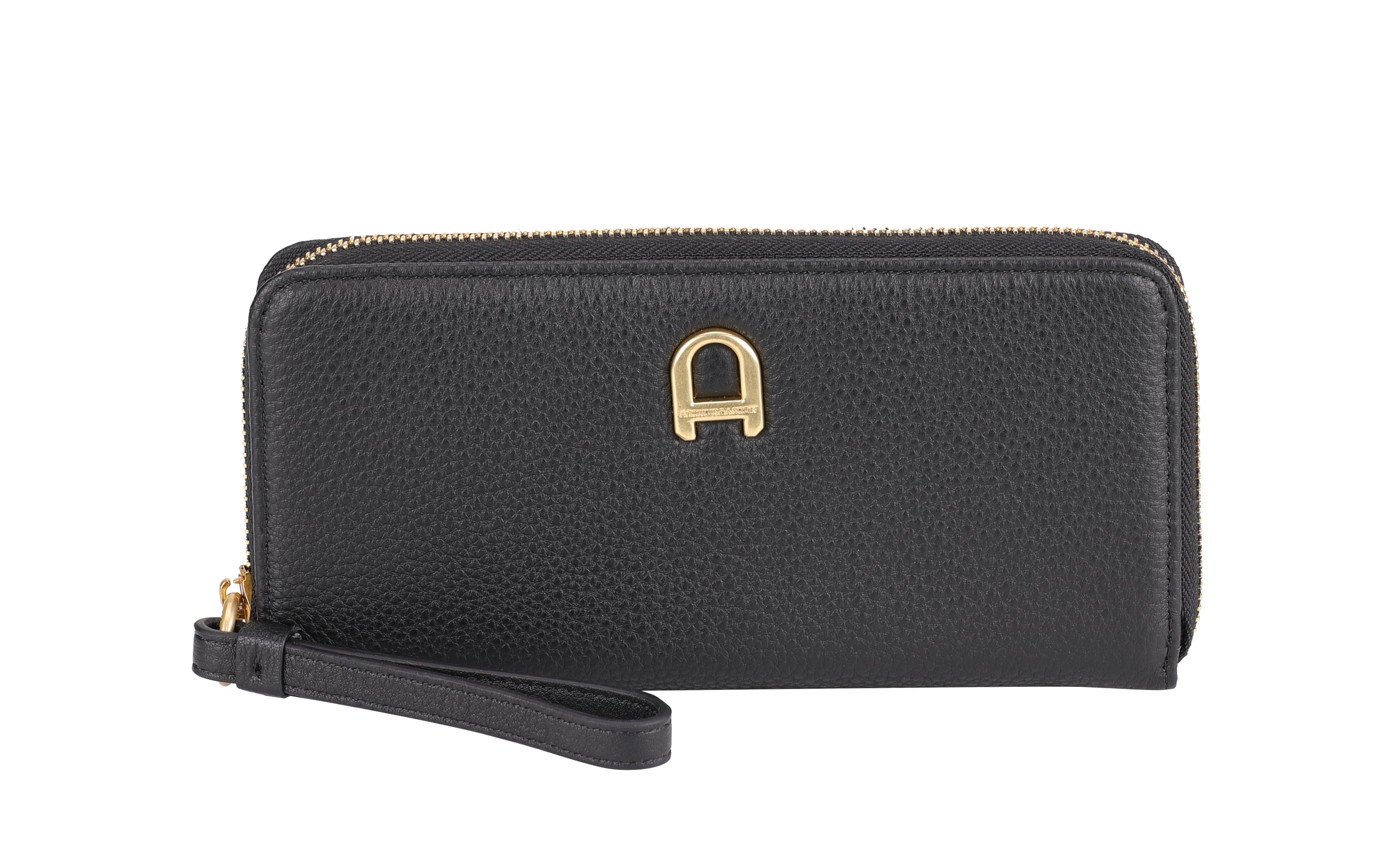 Camille leather zipped companion