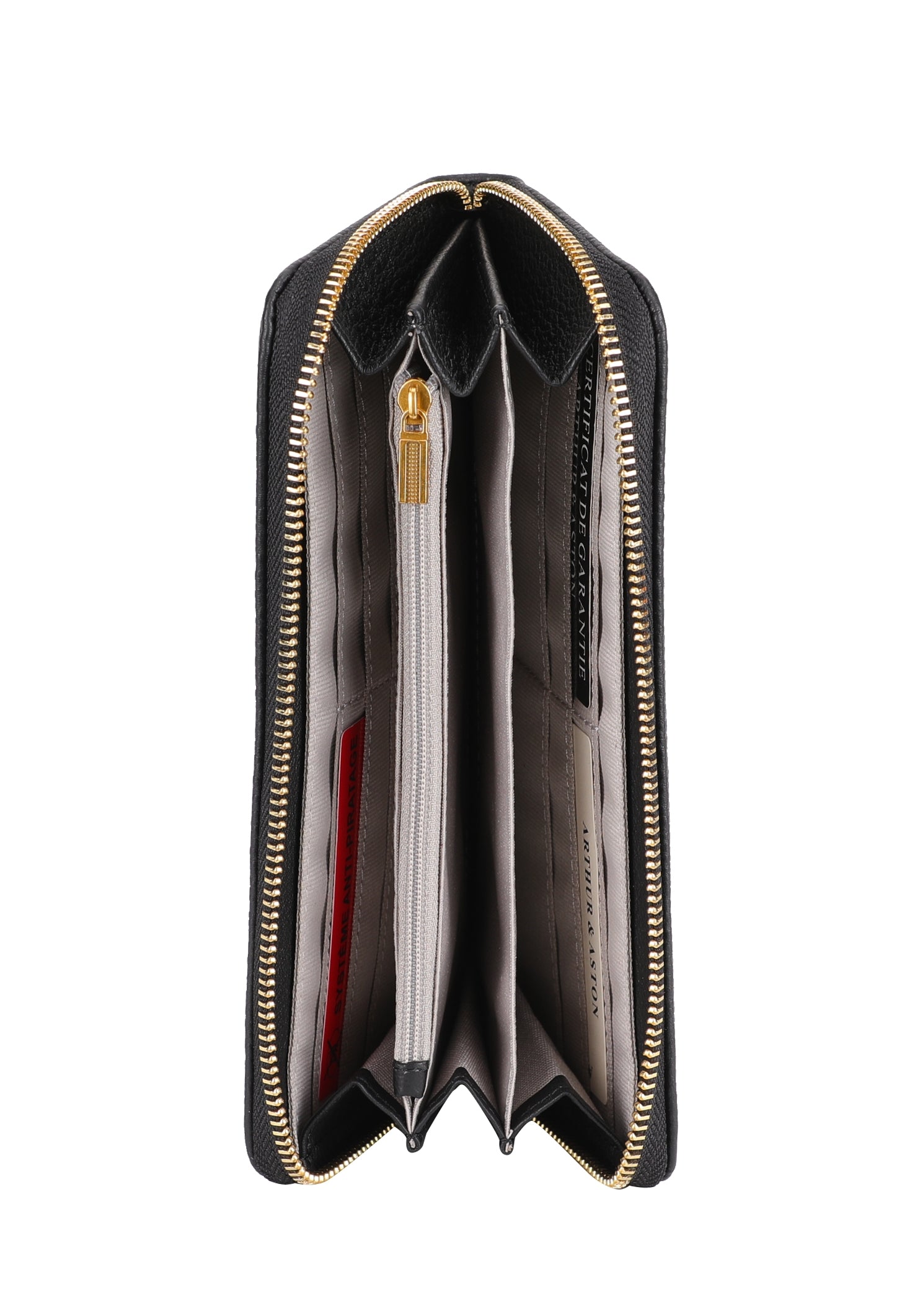 Camille leather zipped companion