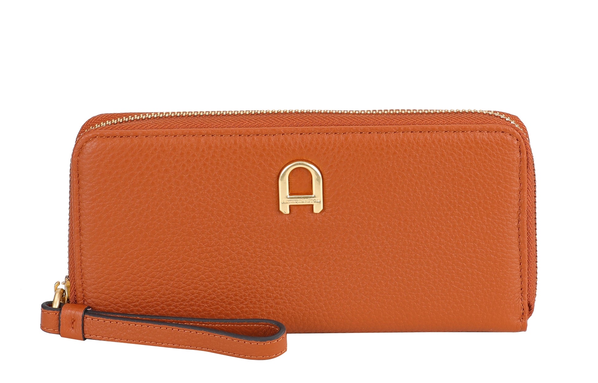Camille leather zipped companion
