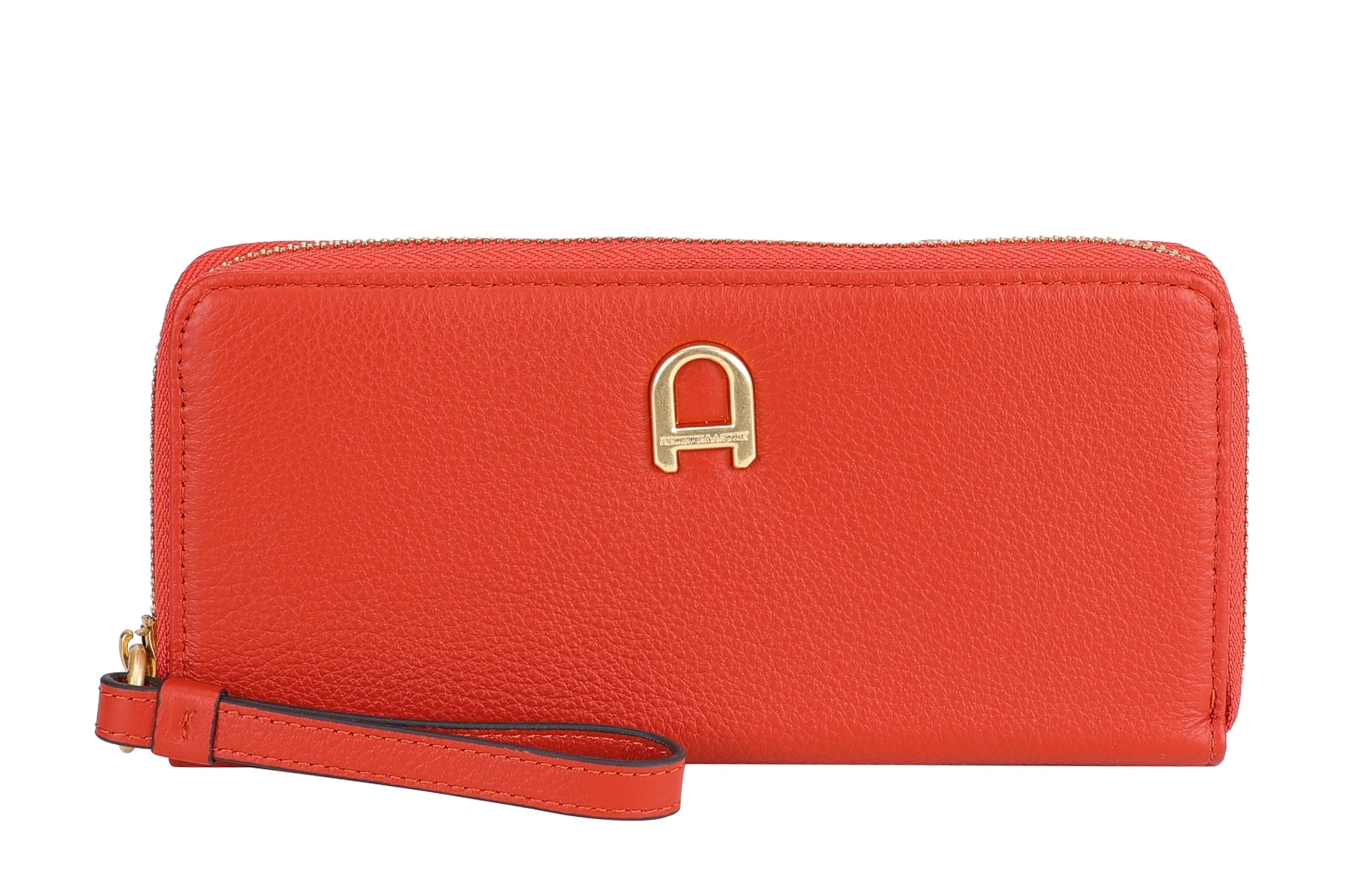 Camille leather zipped companion