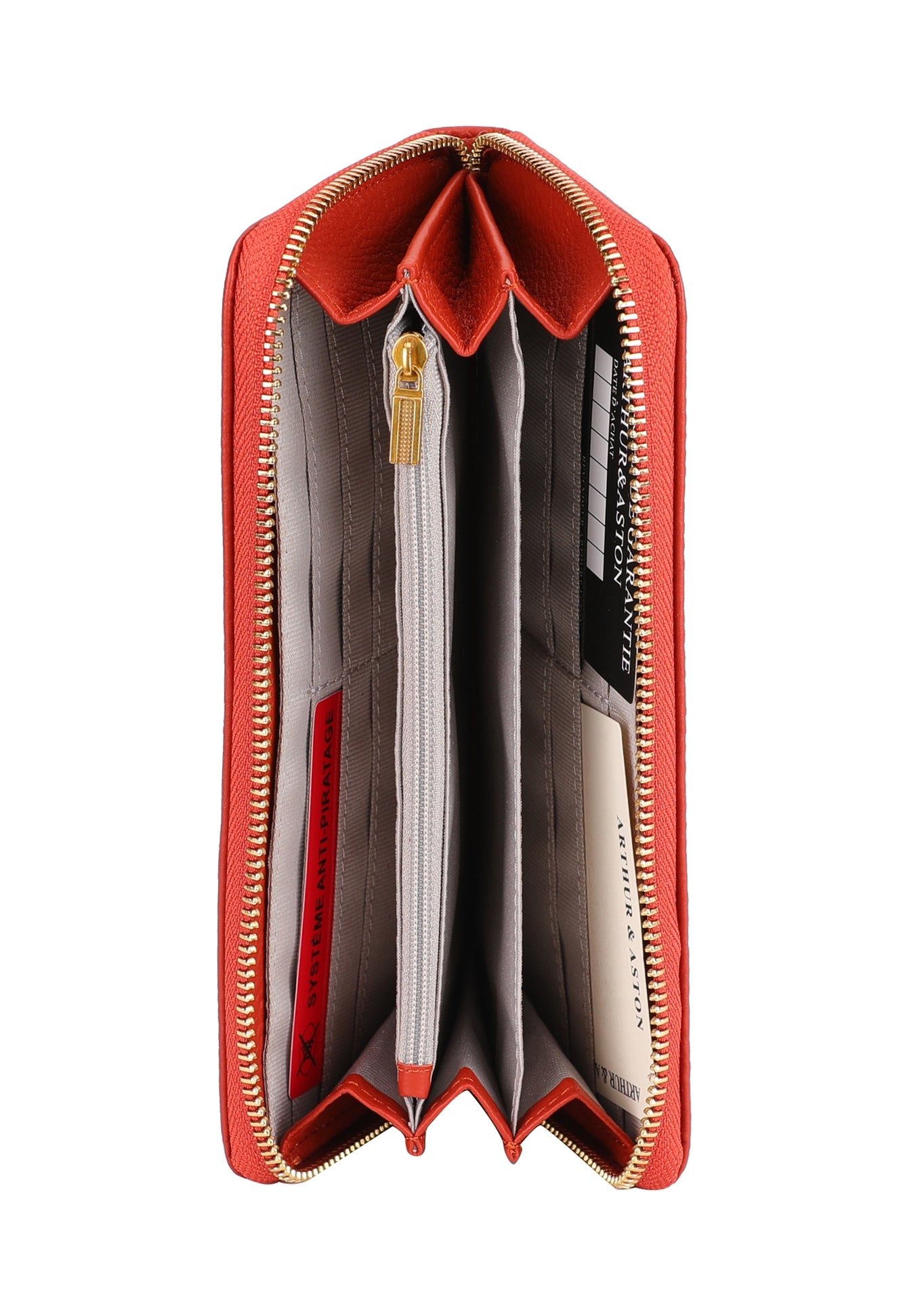Camille leather zipped companion