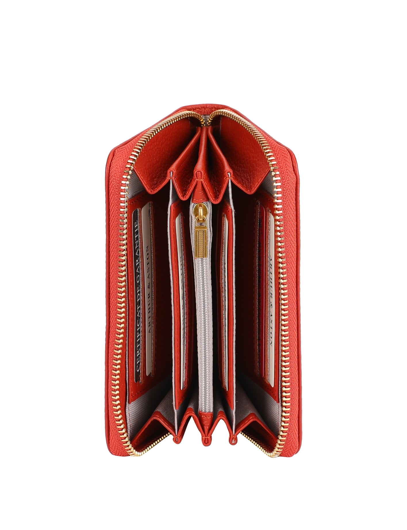 Camille leather zipped wallet