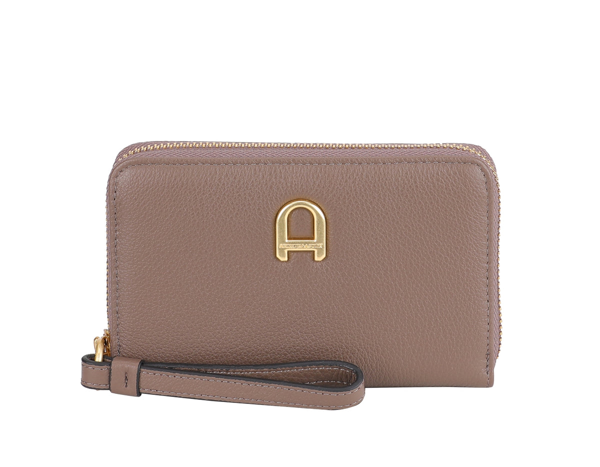 Camille leather zipped wallet