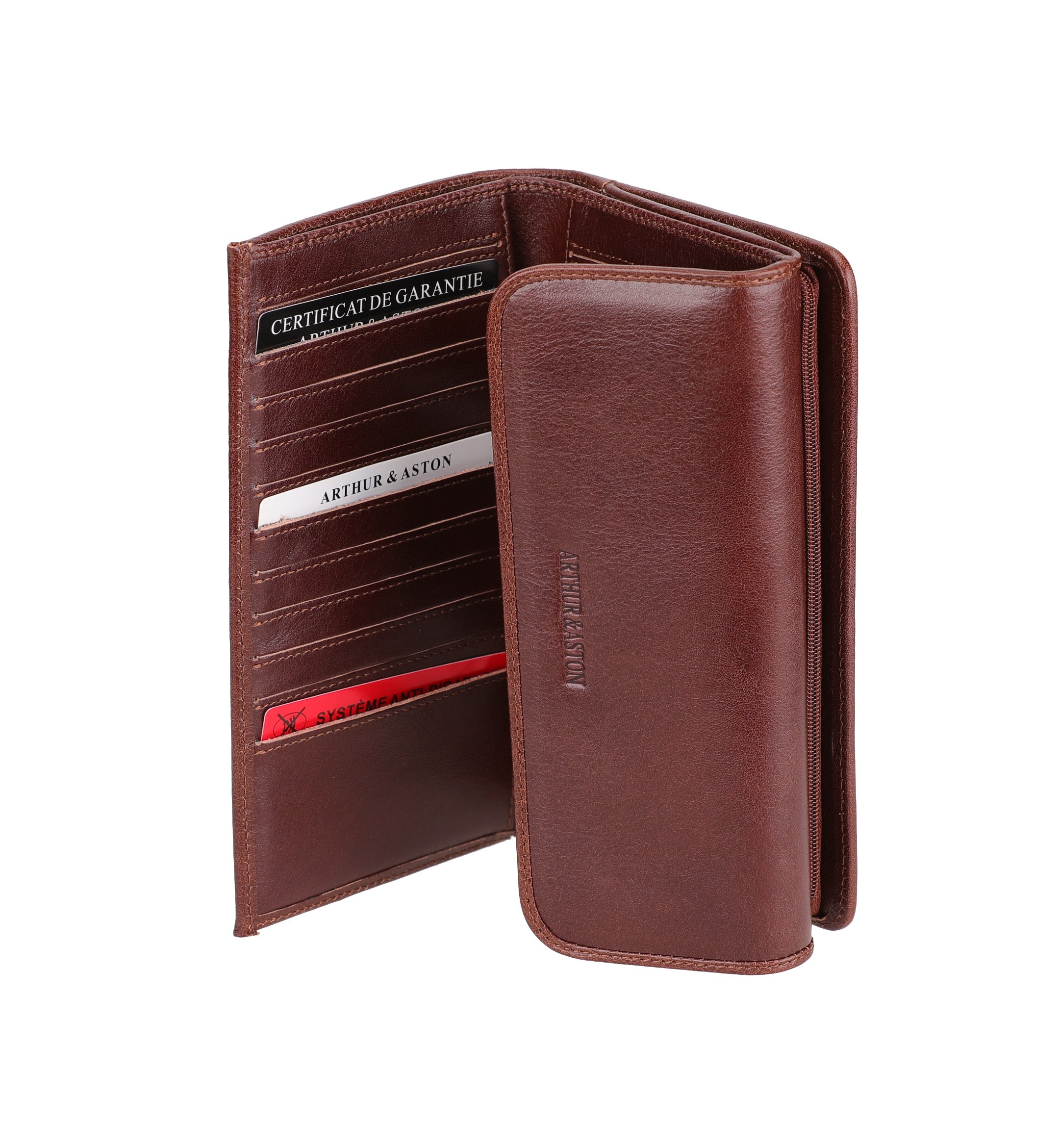 Edith Leather Checkbook Holder Companion