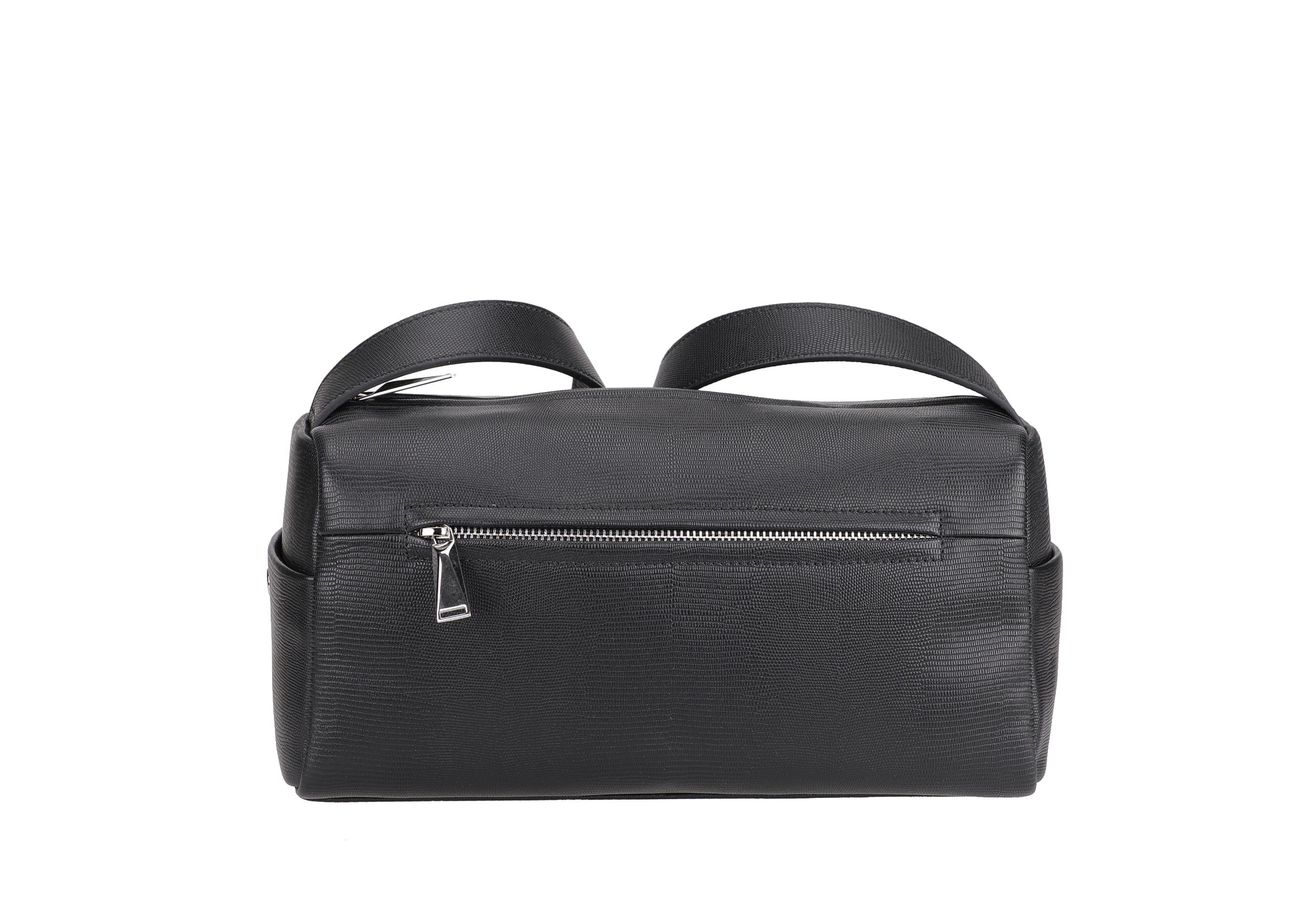 Raquel leather shoulder bowling bag
