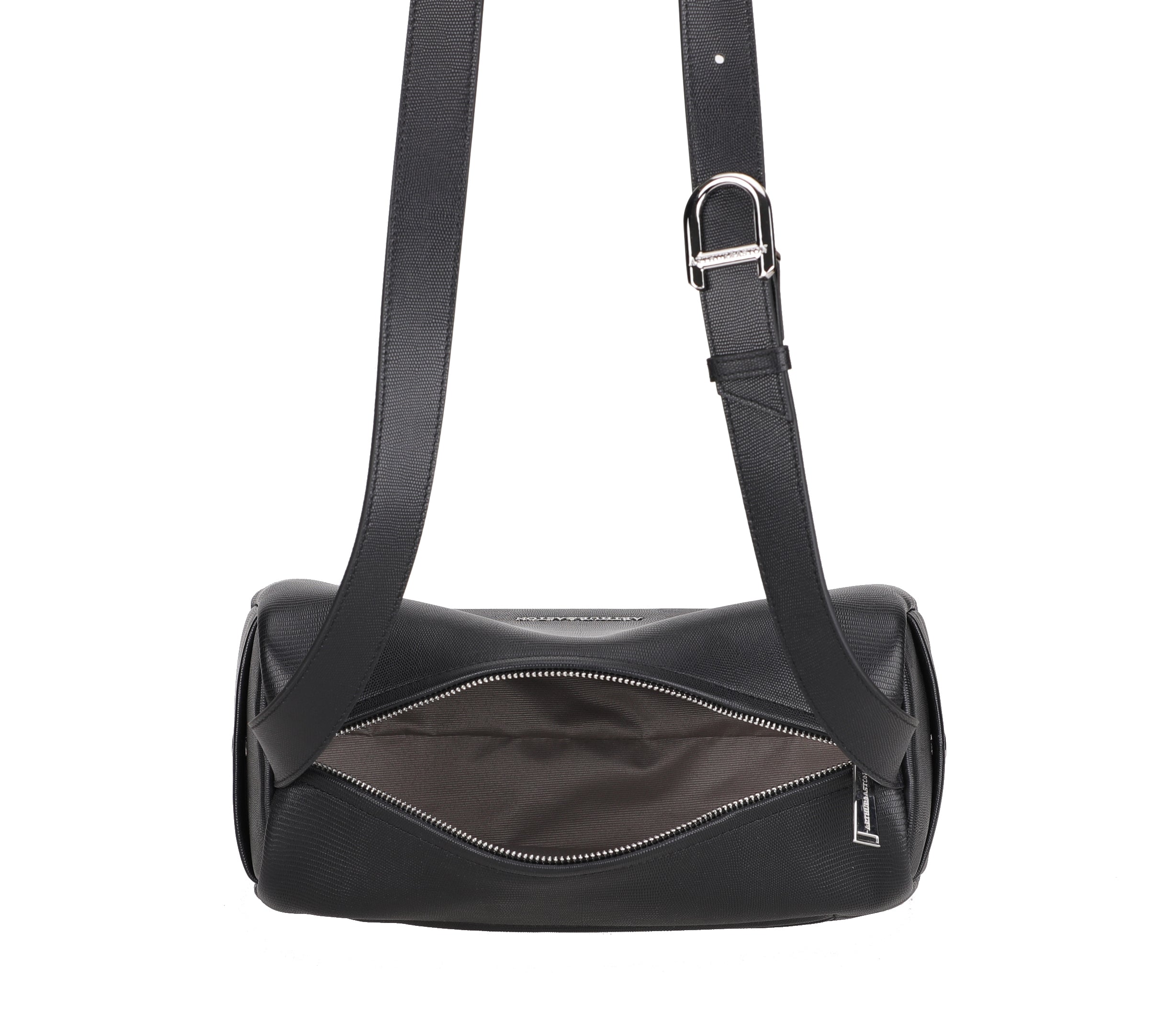 Raquel leather shoulder bowling bag