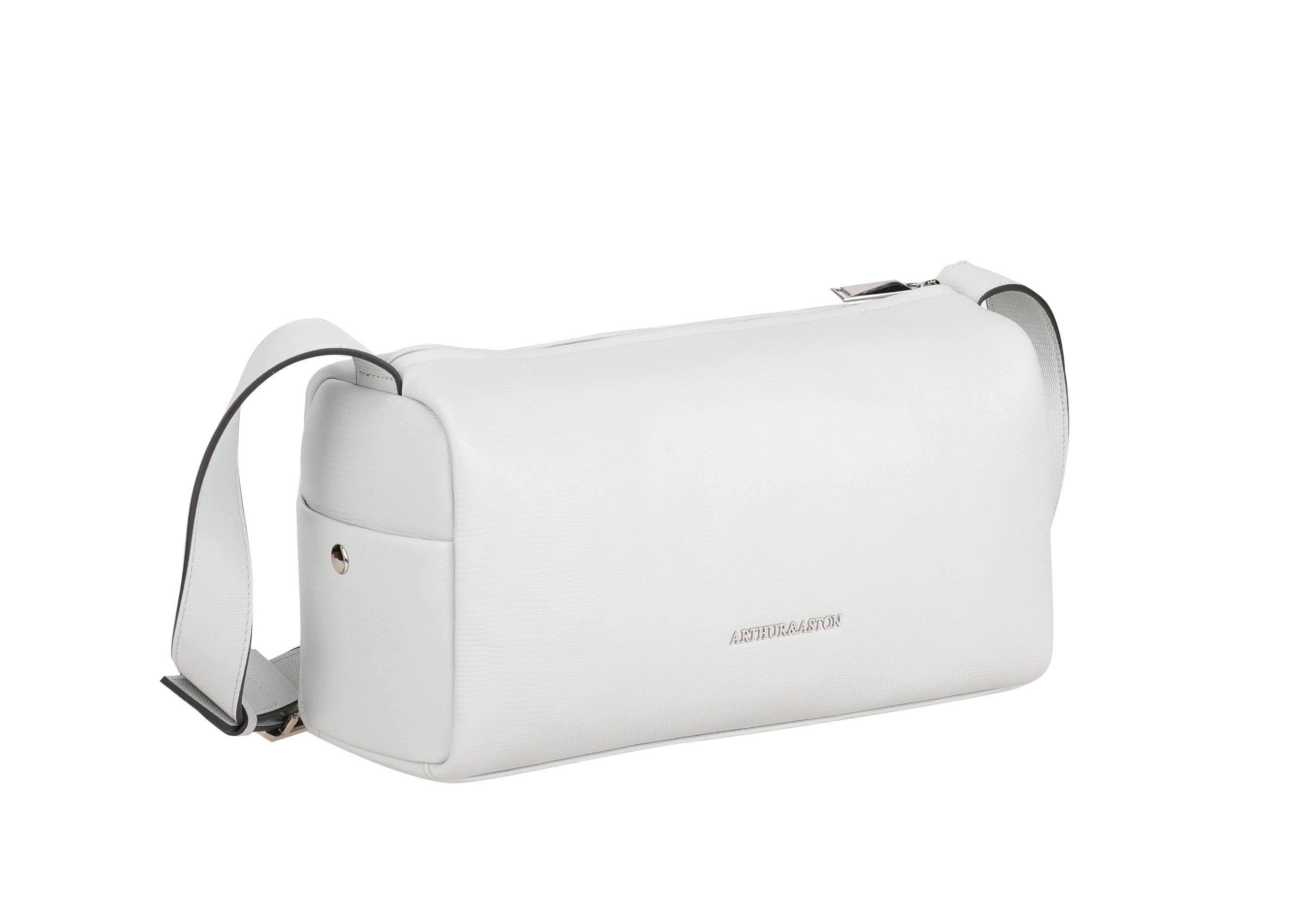 Raquel leather shoulder bowling bag