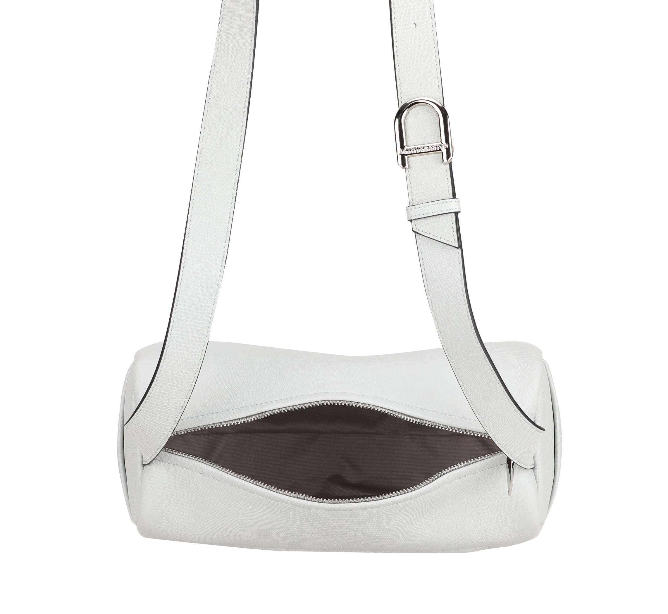 Raquel leather shoulder bowling bag