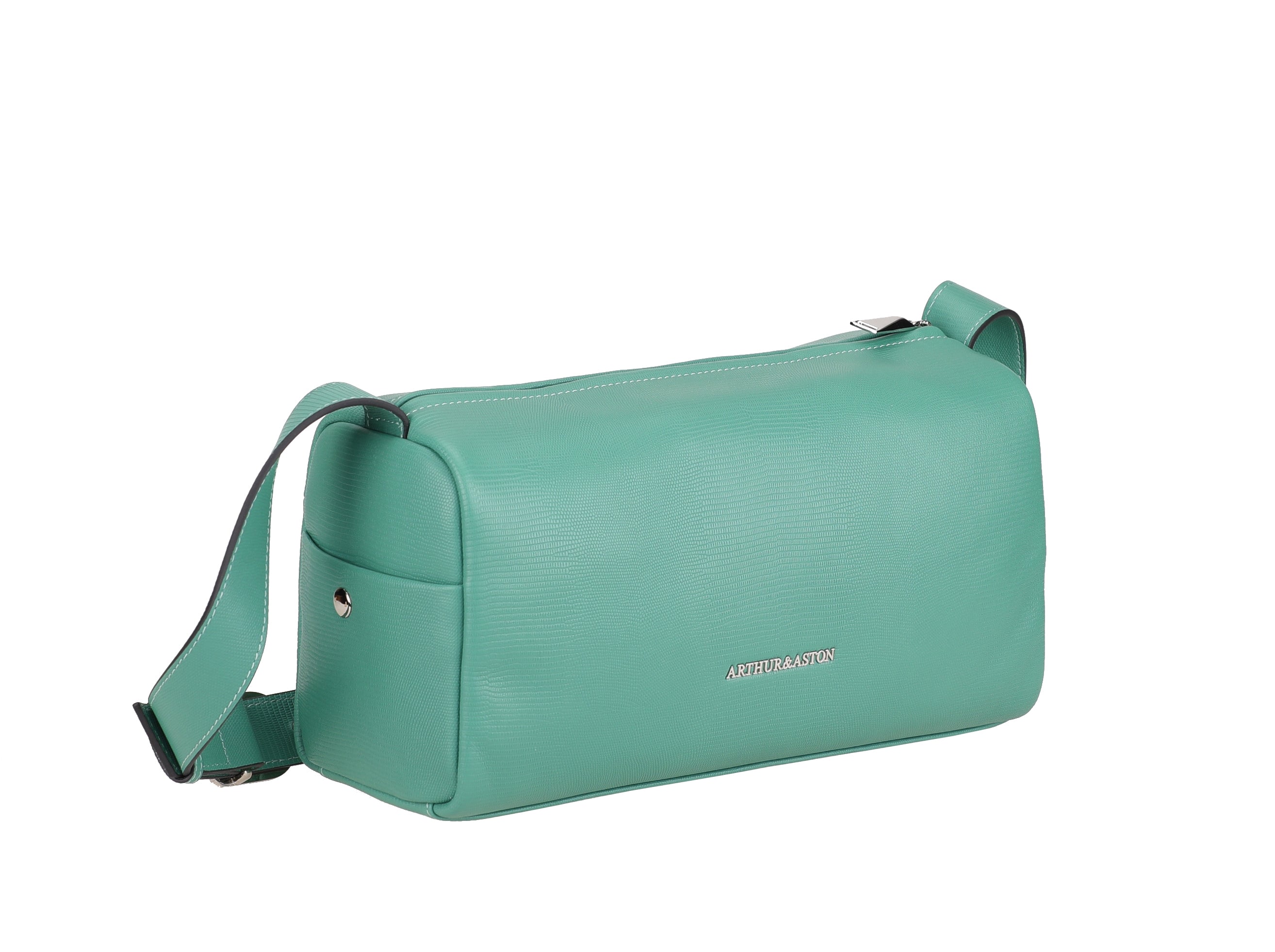 Raquel leather shoulder bowling bag