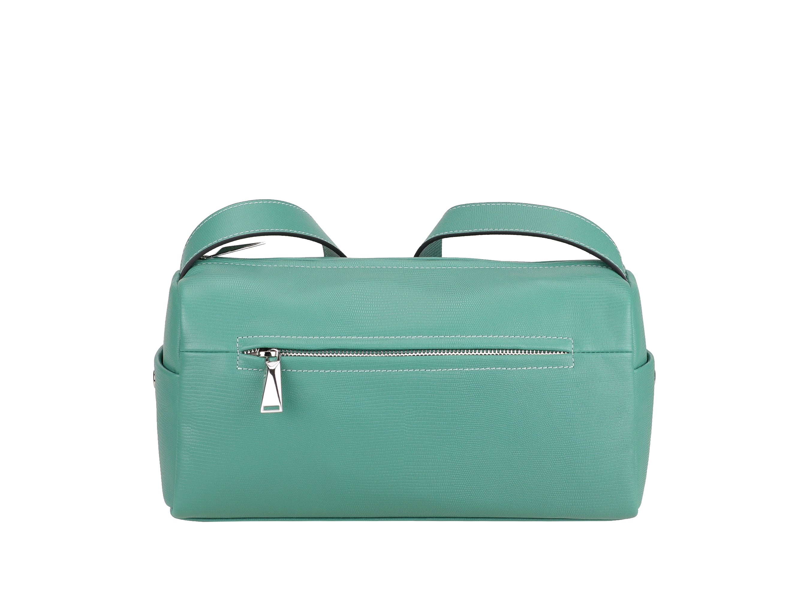 Raquel leather shoulder bowling bag