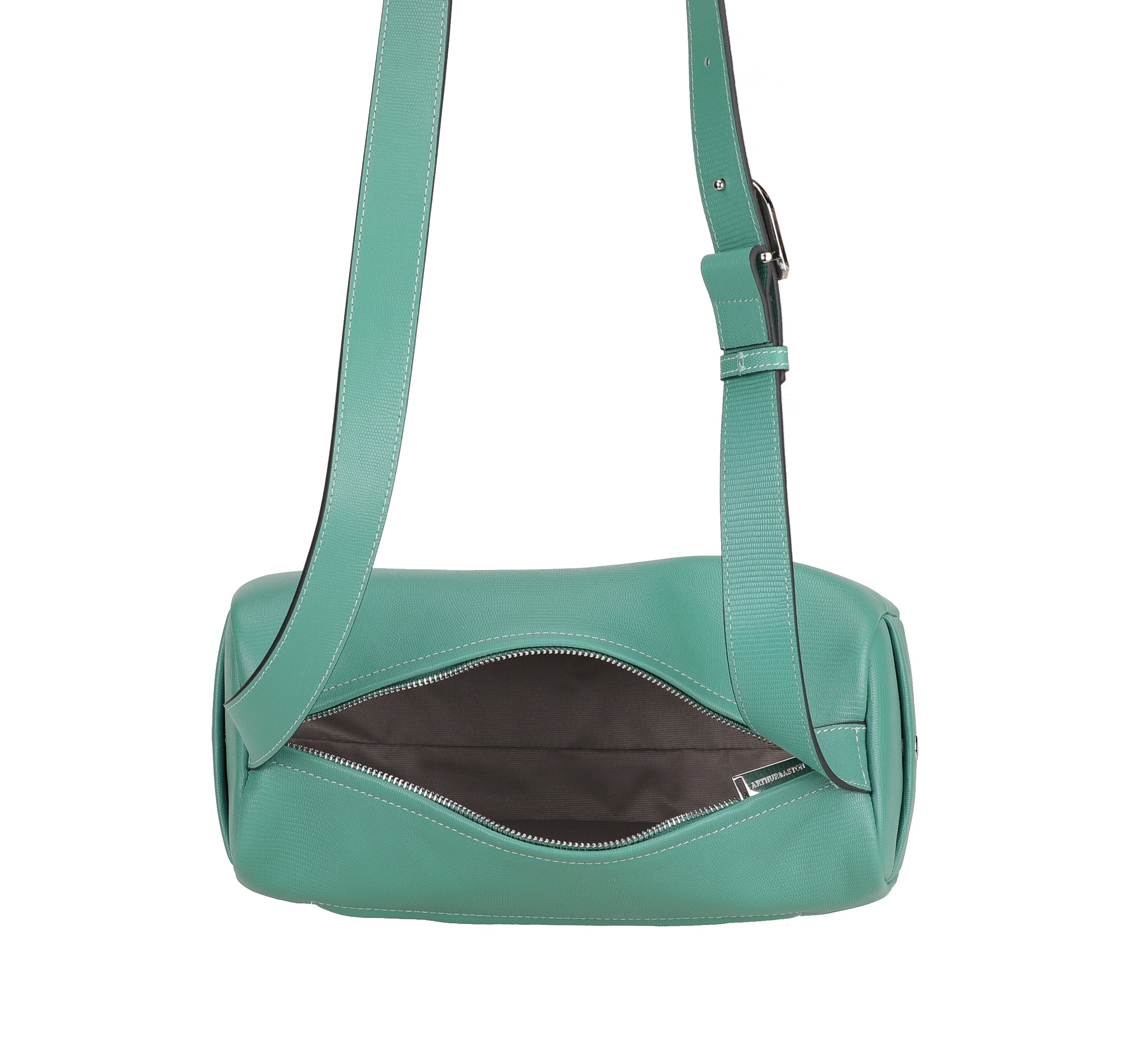 Raquel leather shoulder bowling bag