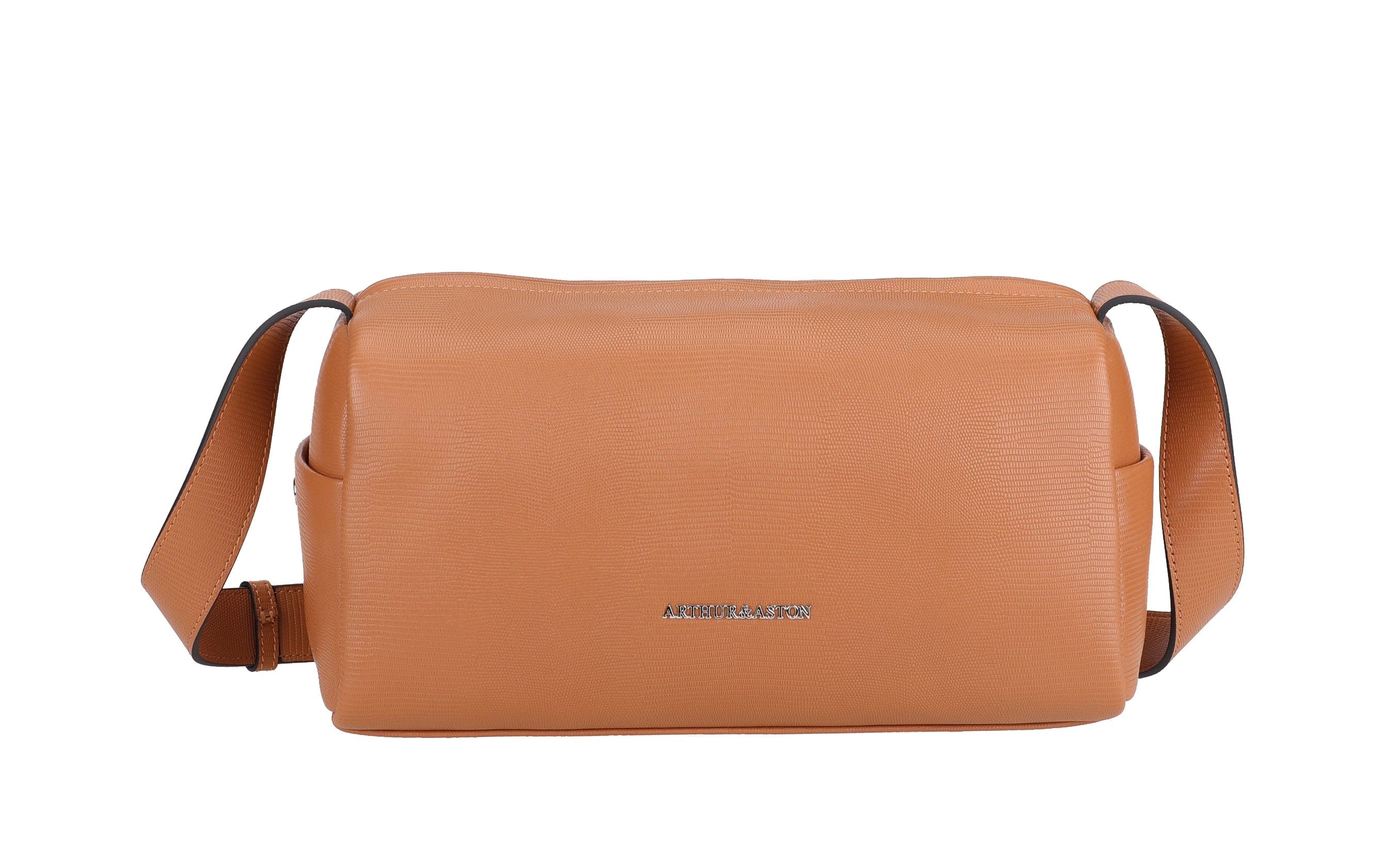 Raquel leather shoulder bowling bag