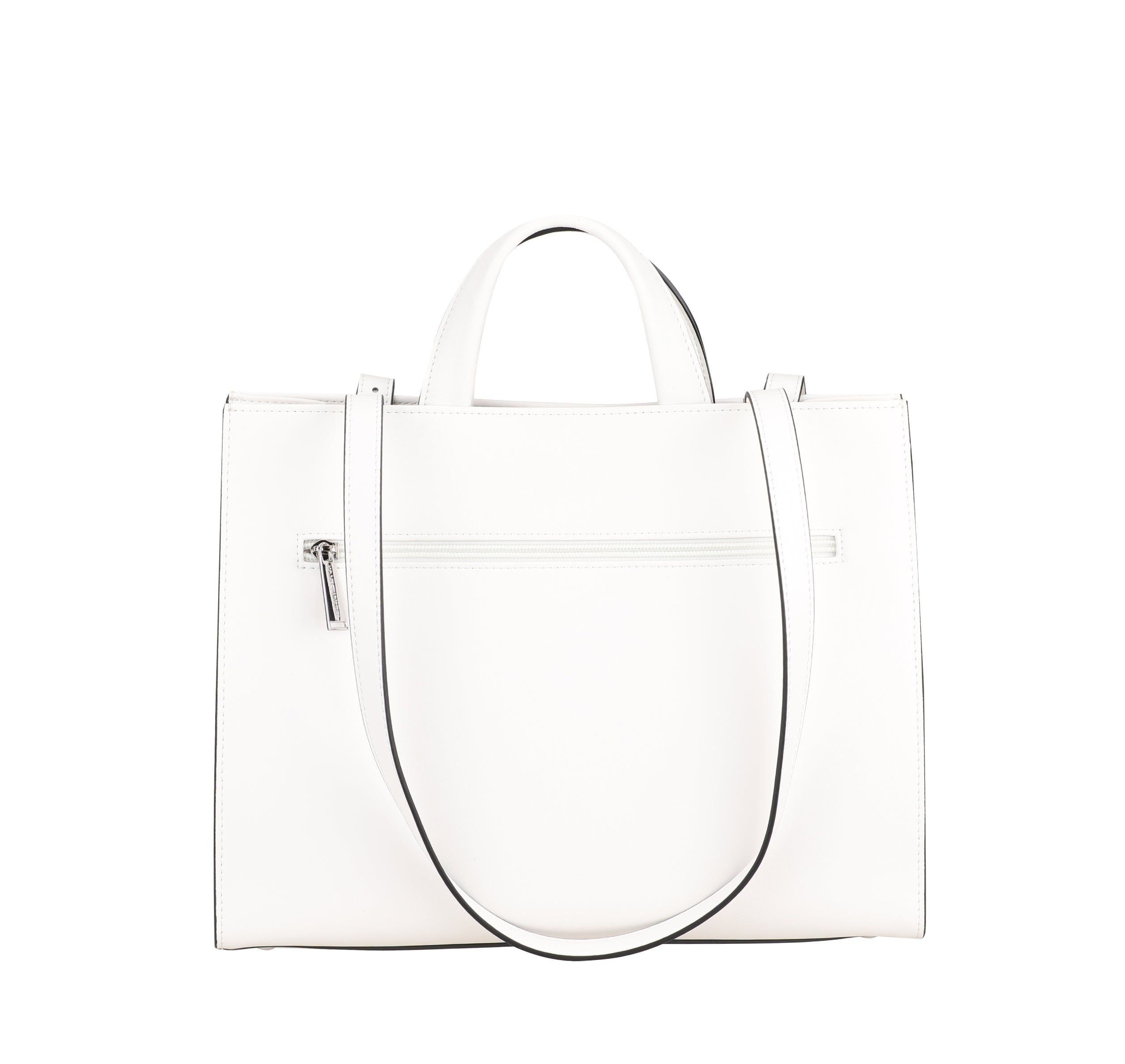 Jeanne split leather shopping bag