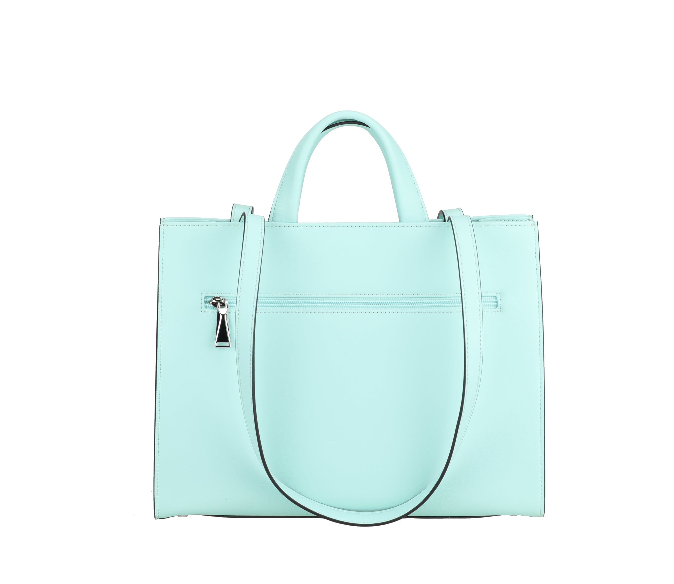 Jeanne split leather shopping bag