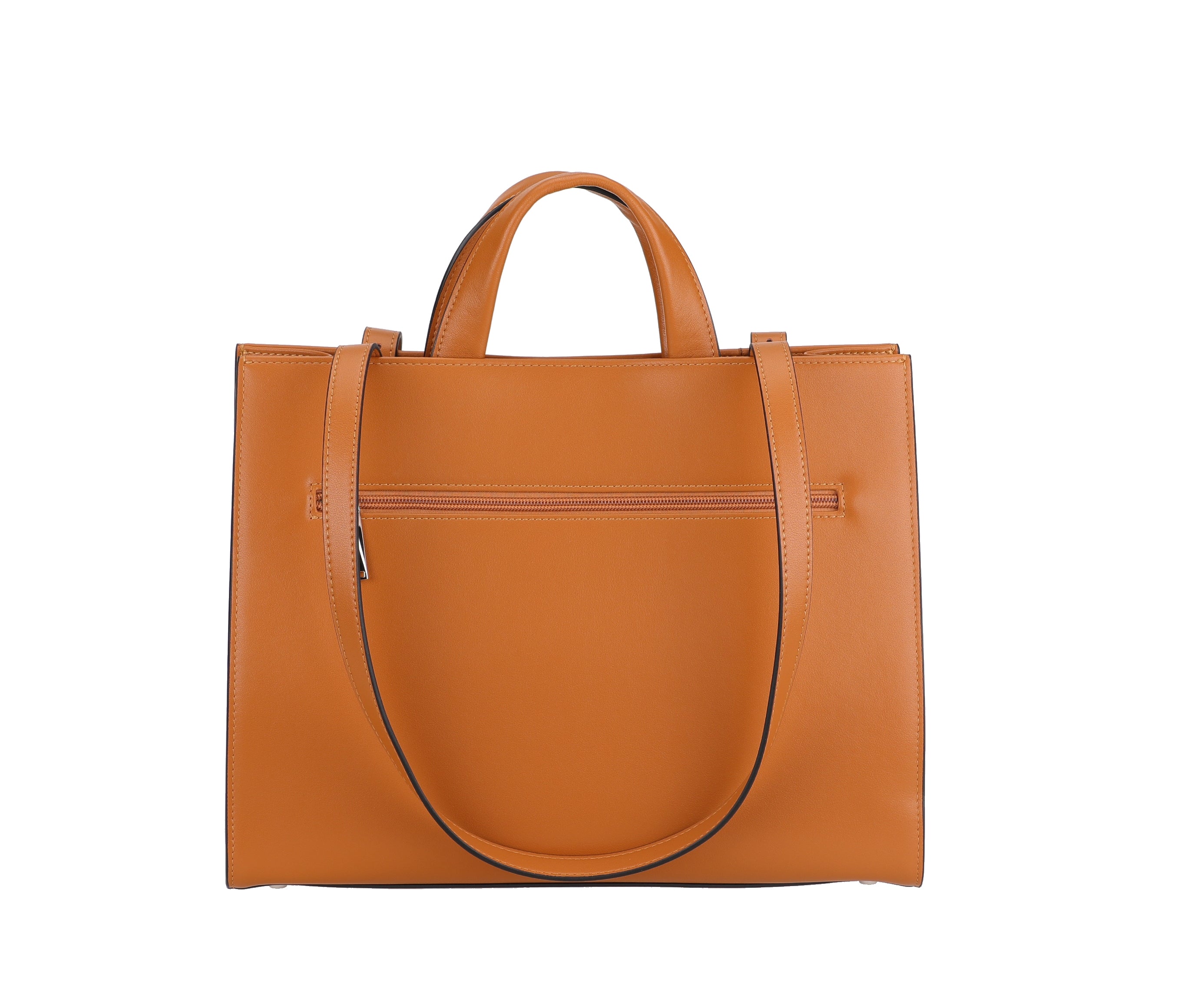 Jeanne split leather shopping bag