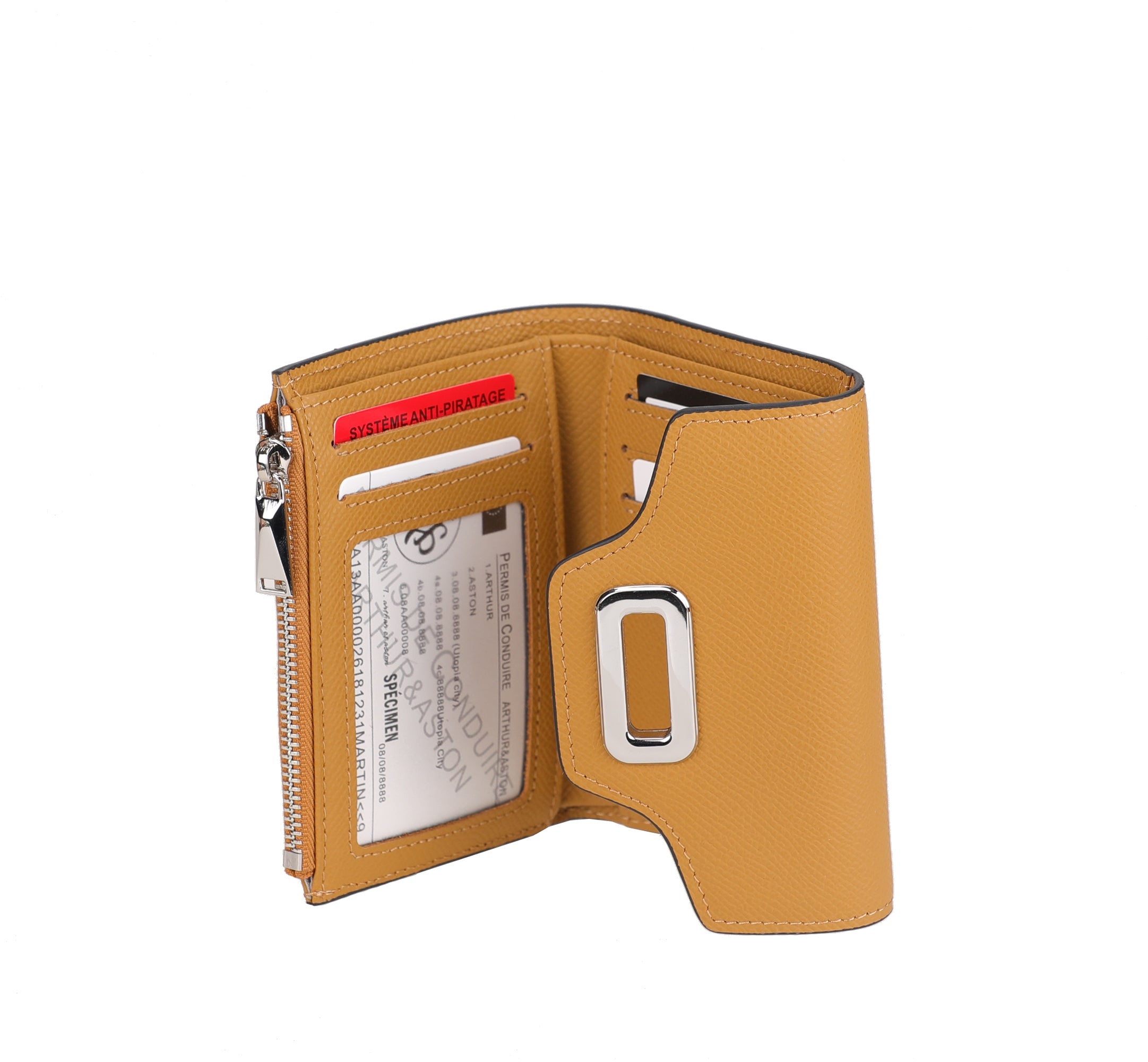 Portefeuille Paloma compact en cuir