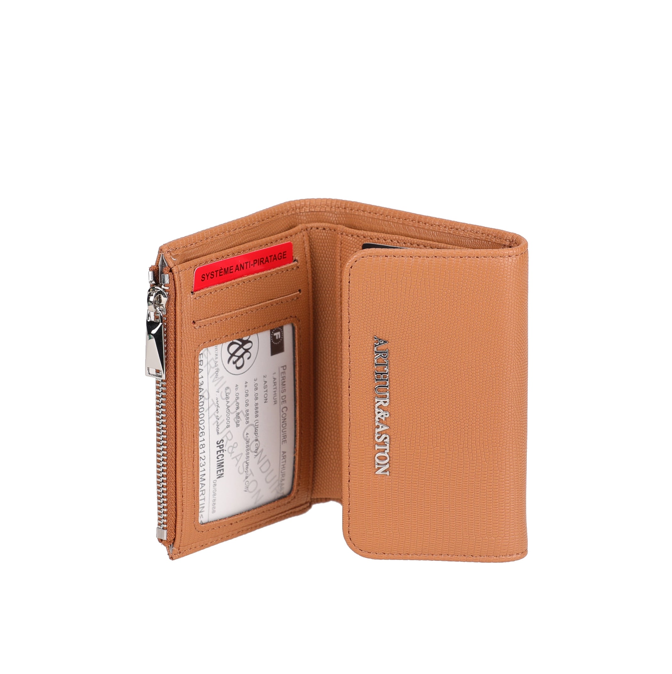 Portefeuille compact cuir Raquel