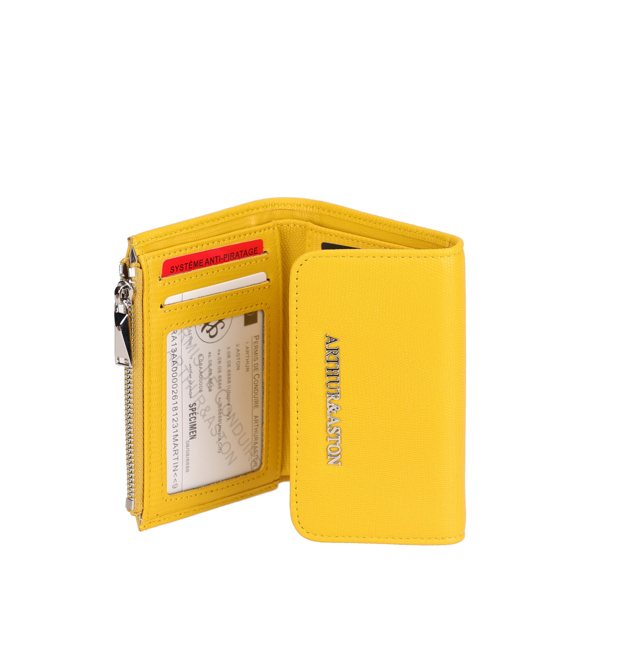 Portefeuille compact cuir Raquel