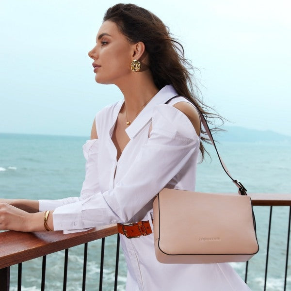 Nina Leather Shoulder Bag