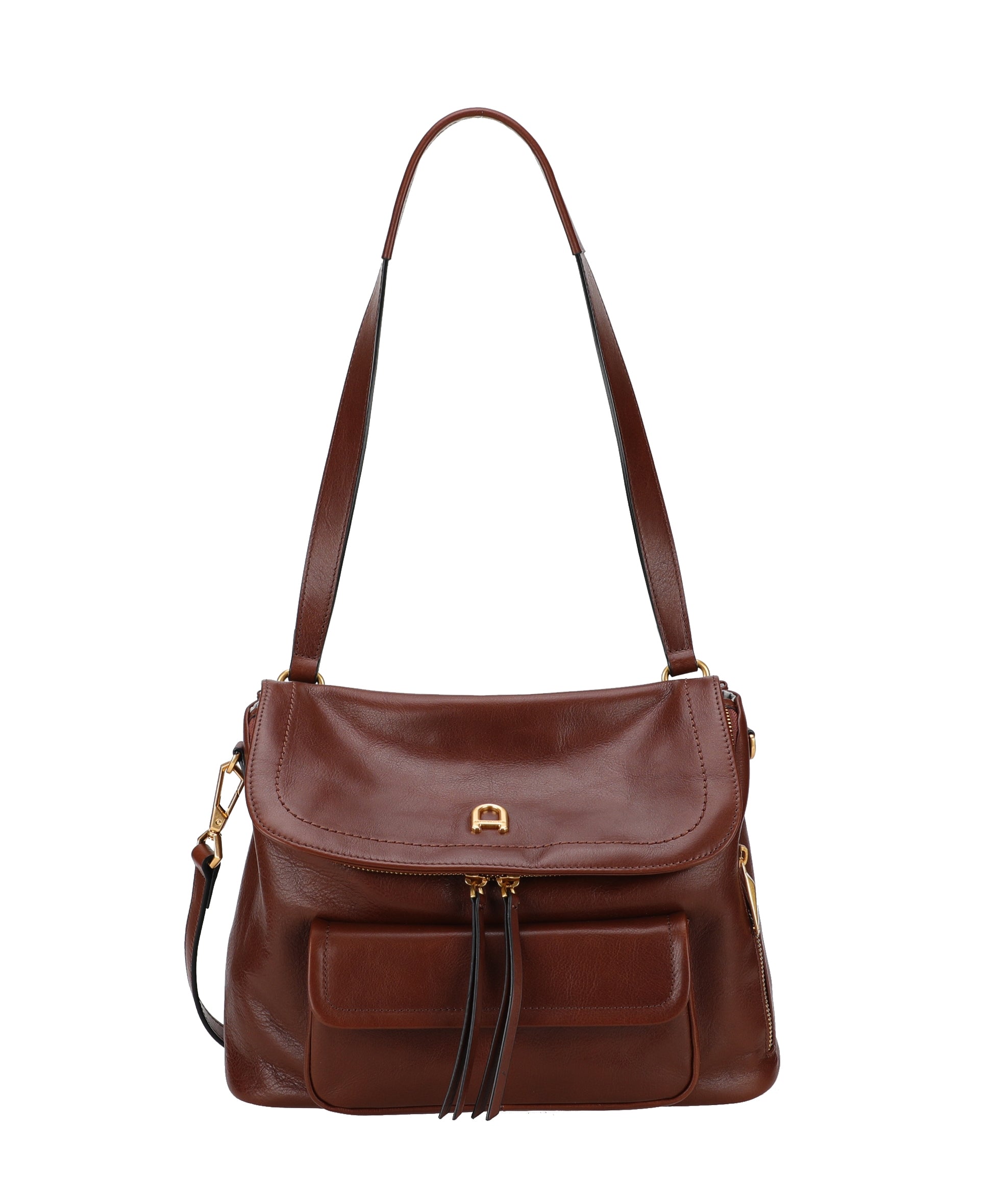 Luna cowhide leather shoulder bag