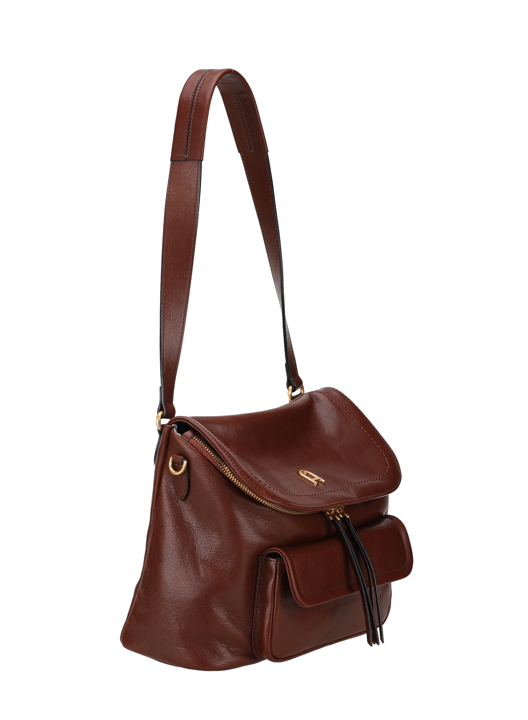 Luna cowhide leather shoulder bag