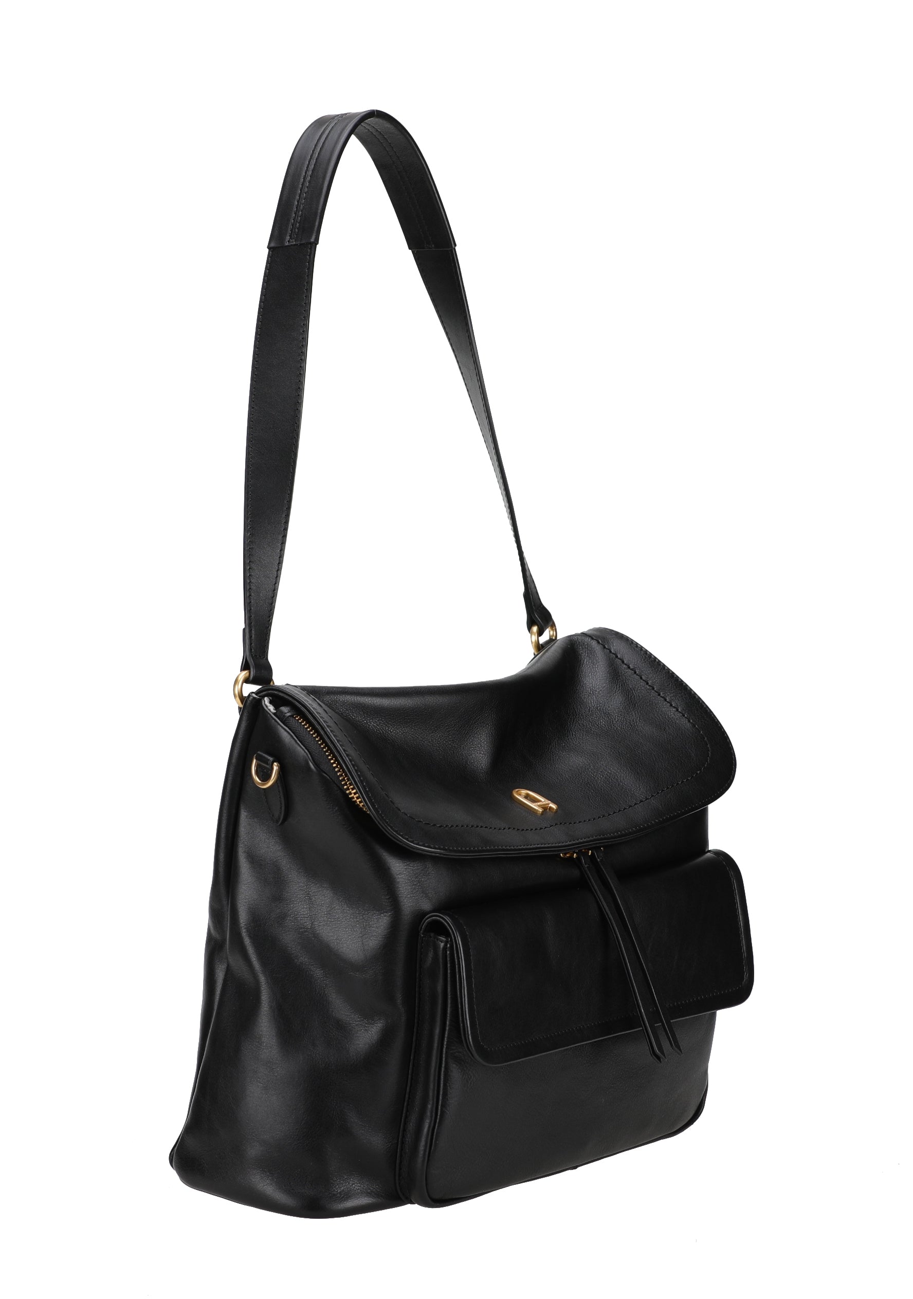 Luna cowhide leather shoulder bag