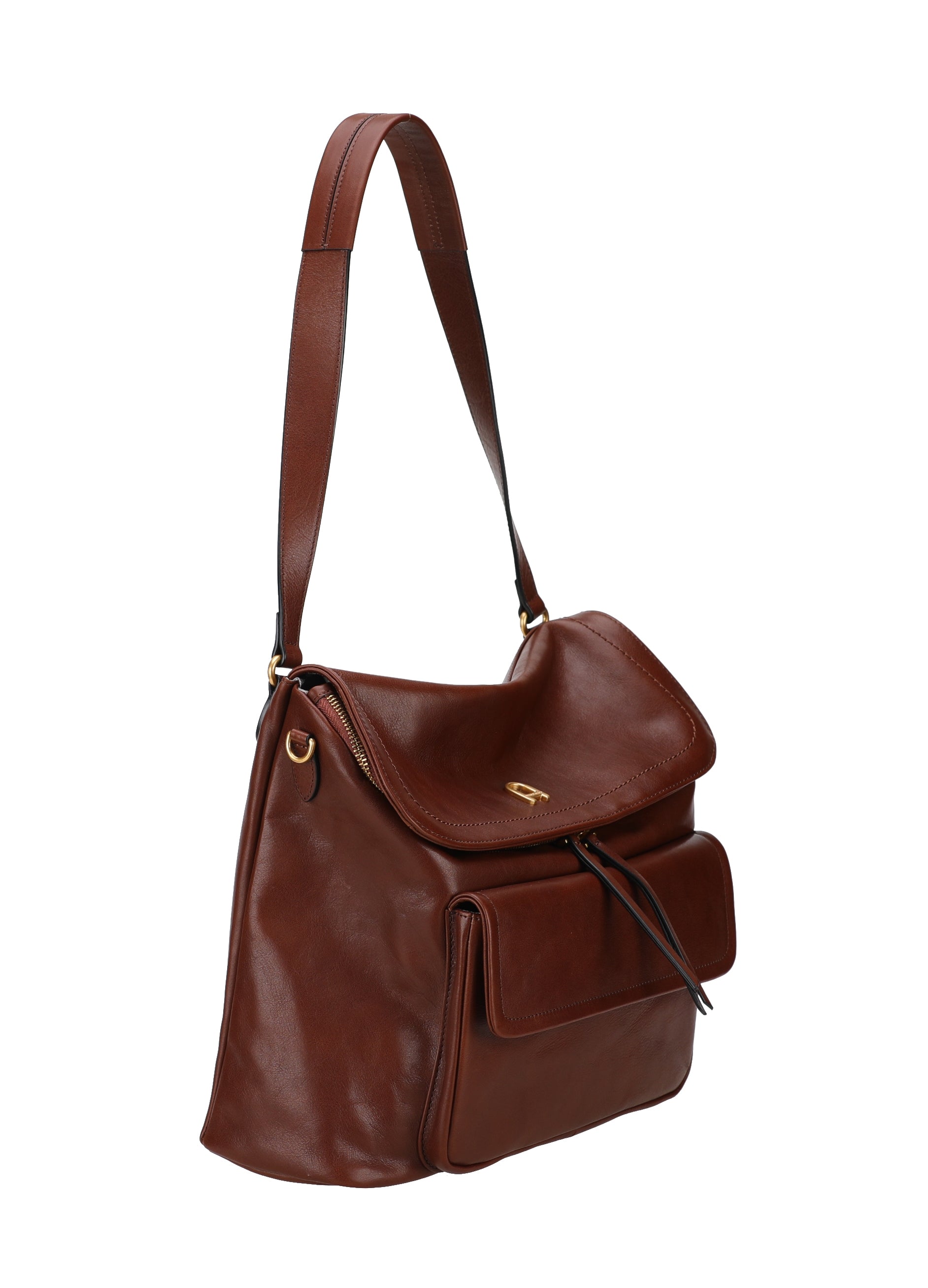 Luna cowhide leather shoulder bag