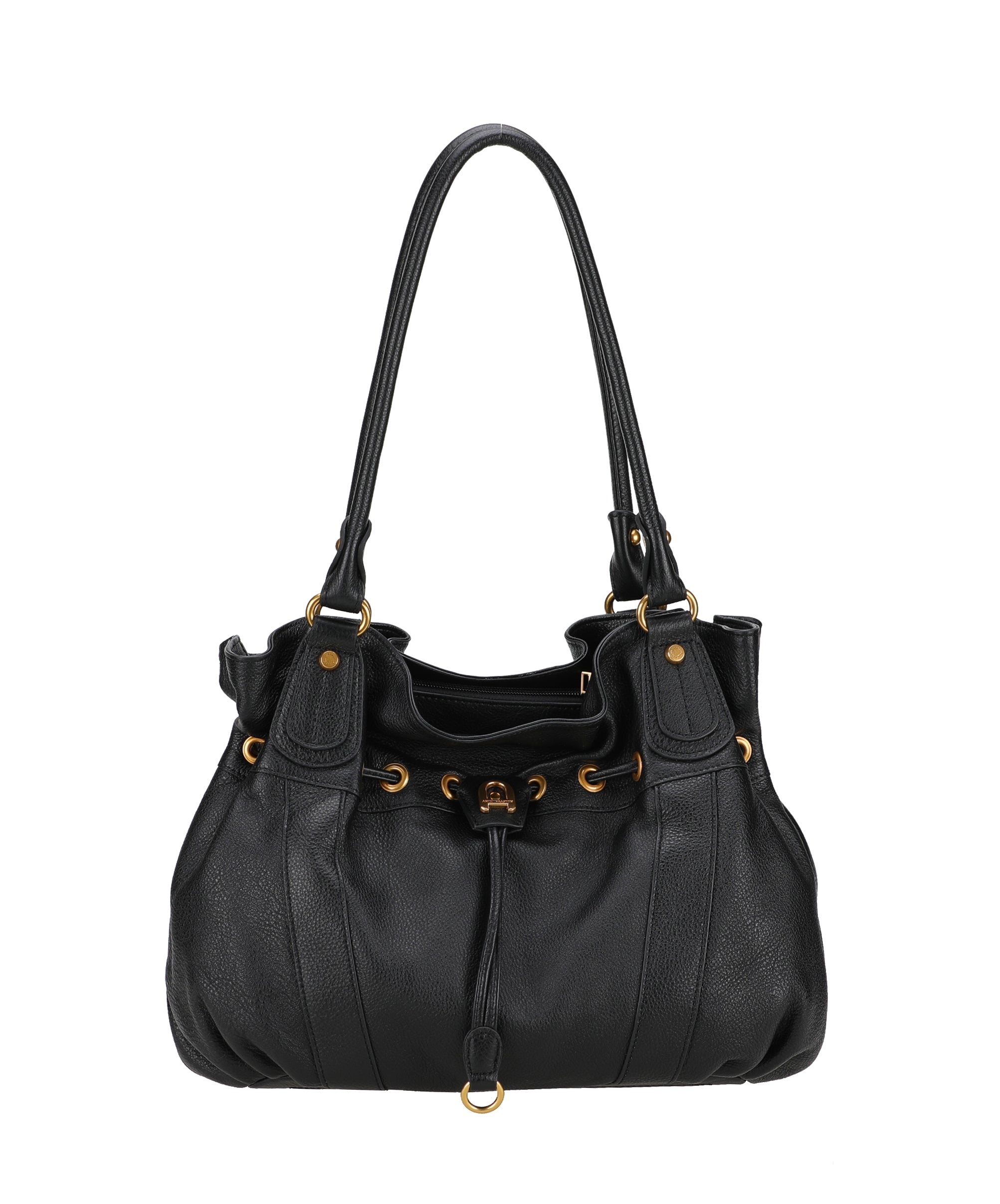 L Camille leather shoulder bag