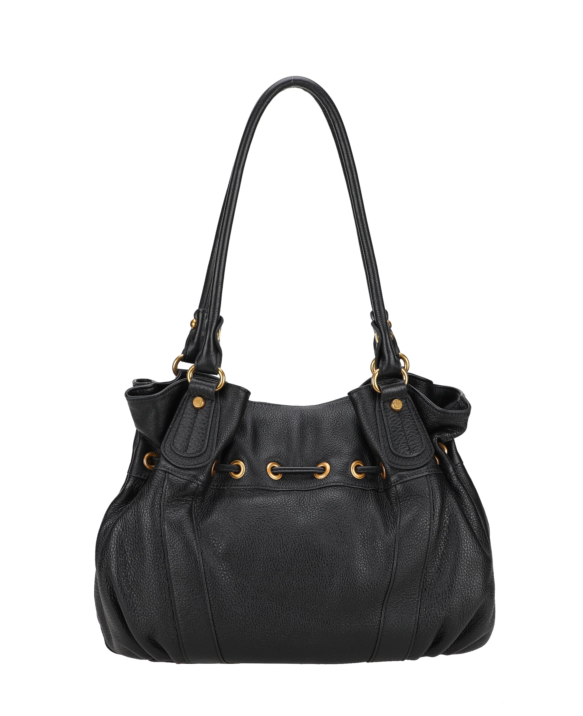 L Camille leather shoulder bag