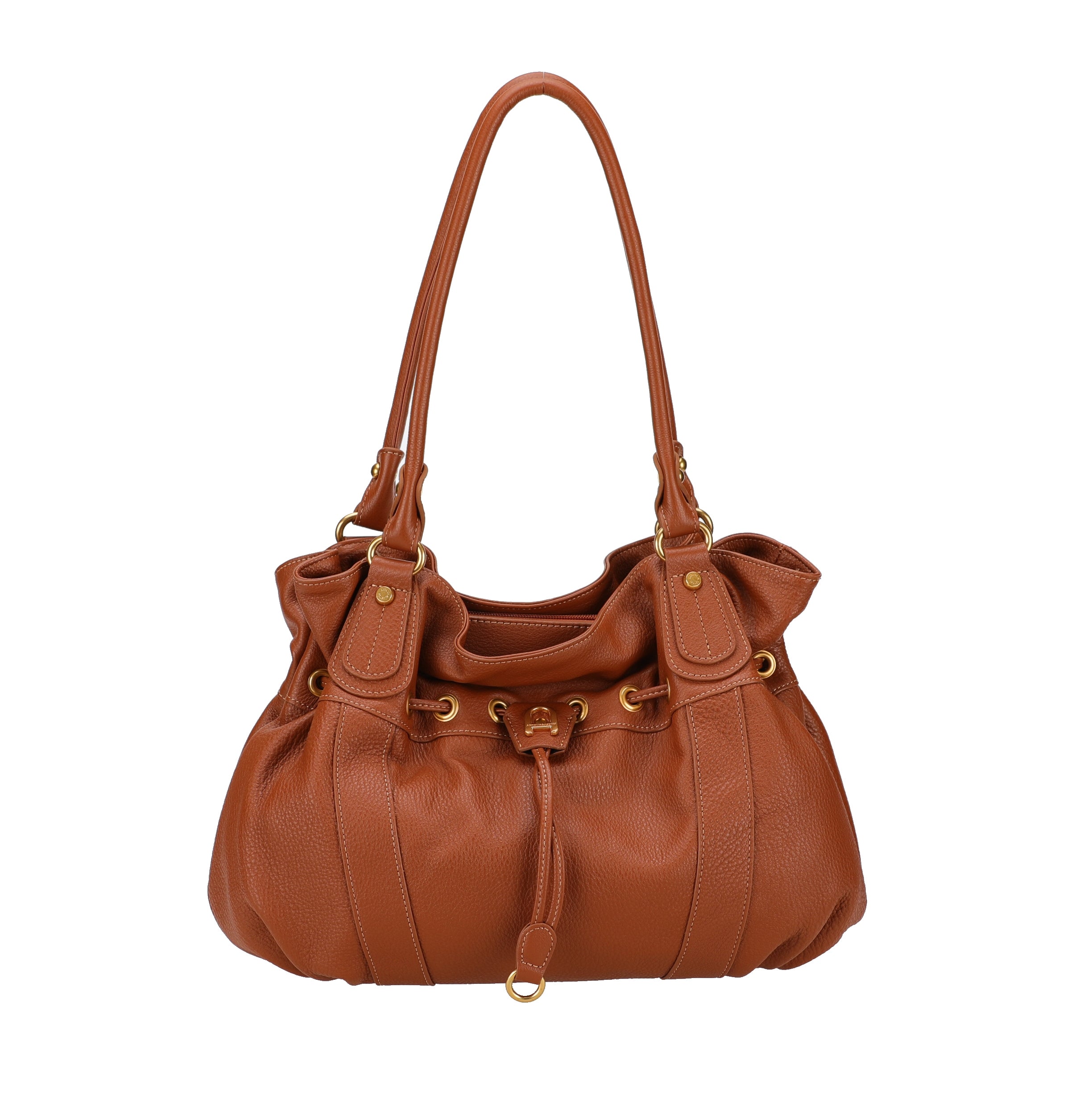 L Camille leather shoulder bag