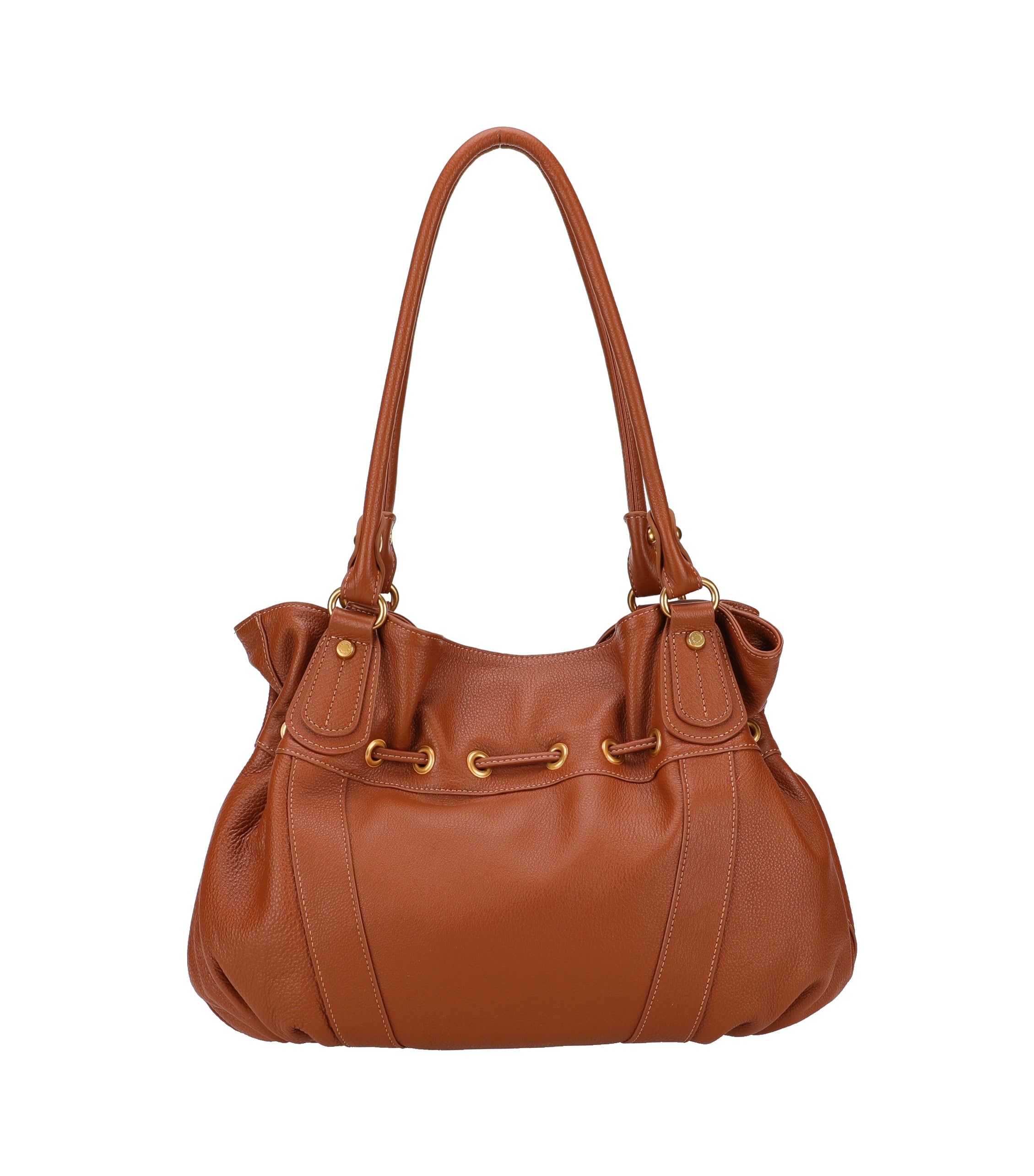 L Camille leather shoulder bag