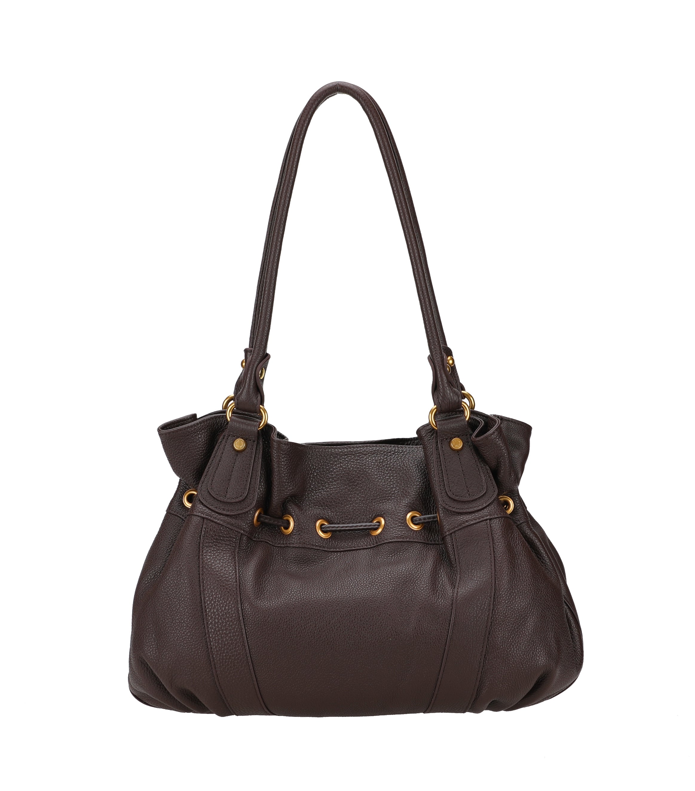 L Camille leather shoulder bag